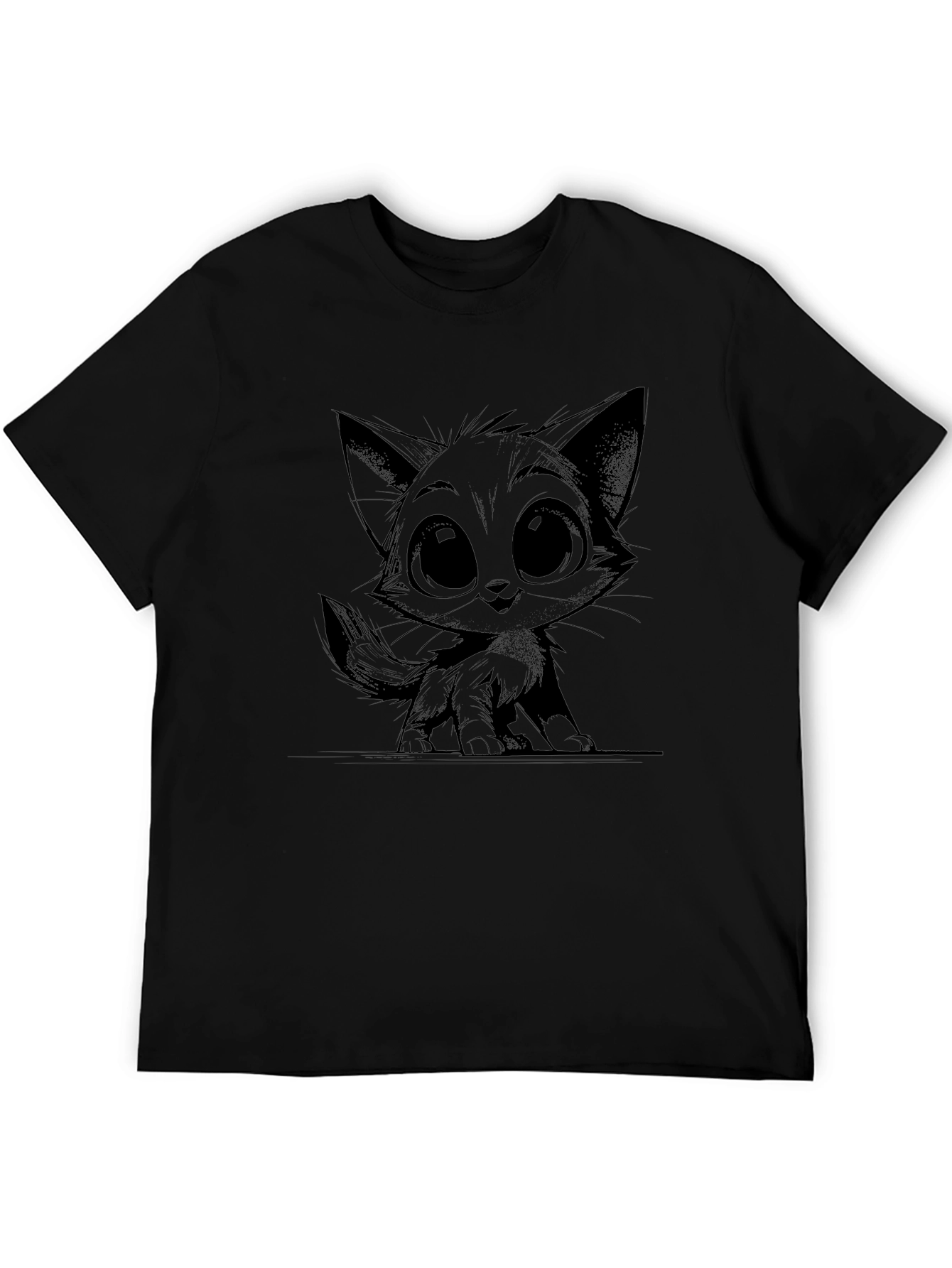 Black Cat Graphic Tee - Unisex Style