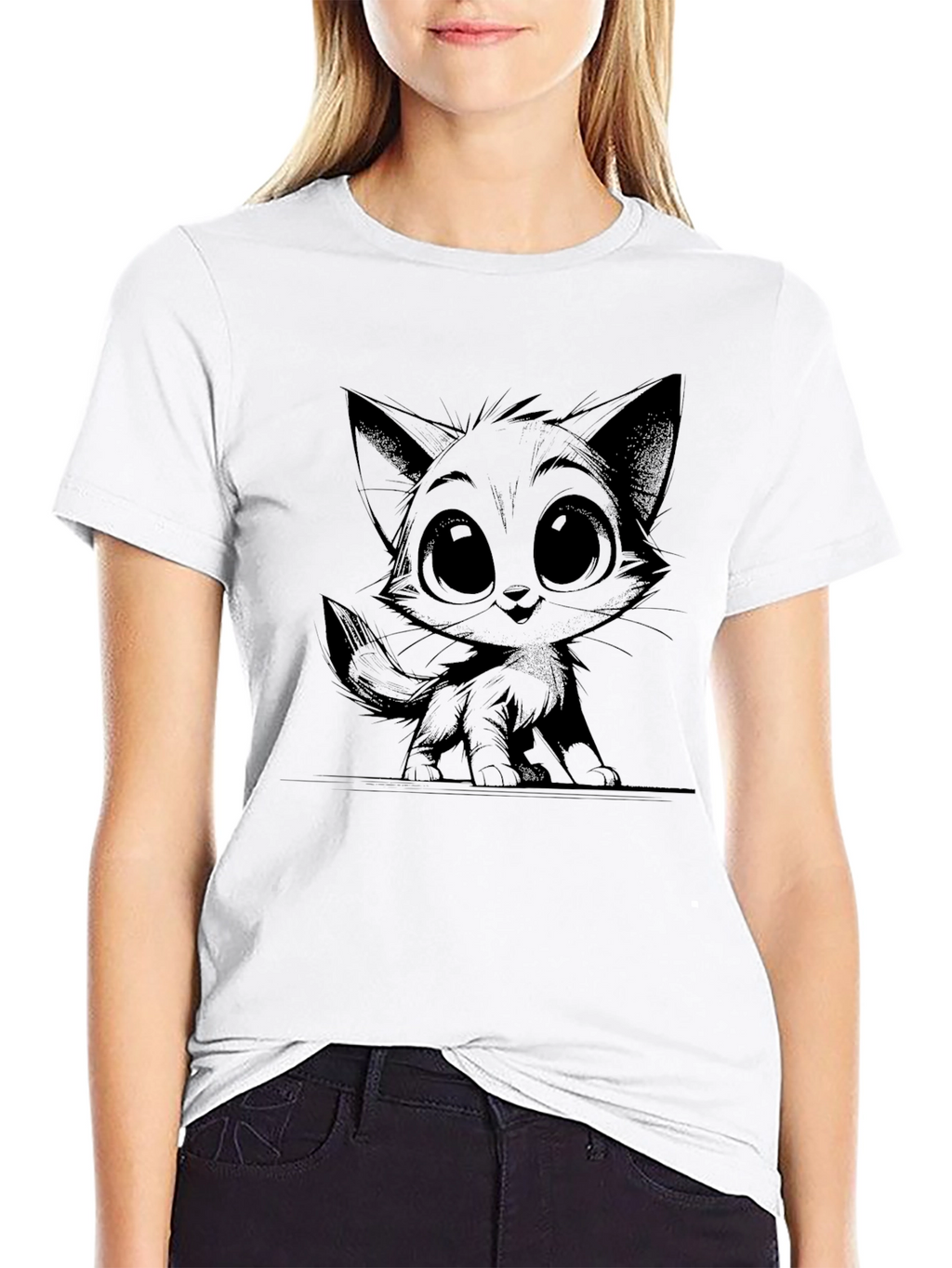 Black Cat Graphic Tee - Unisex Style