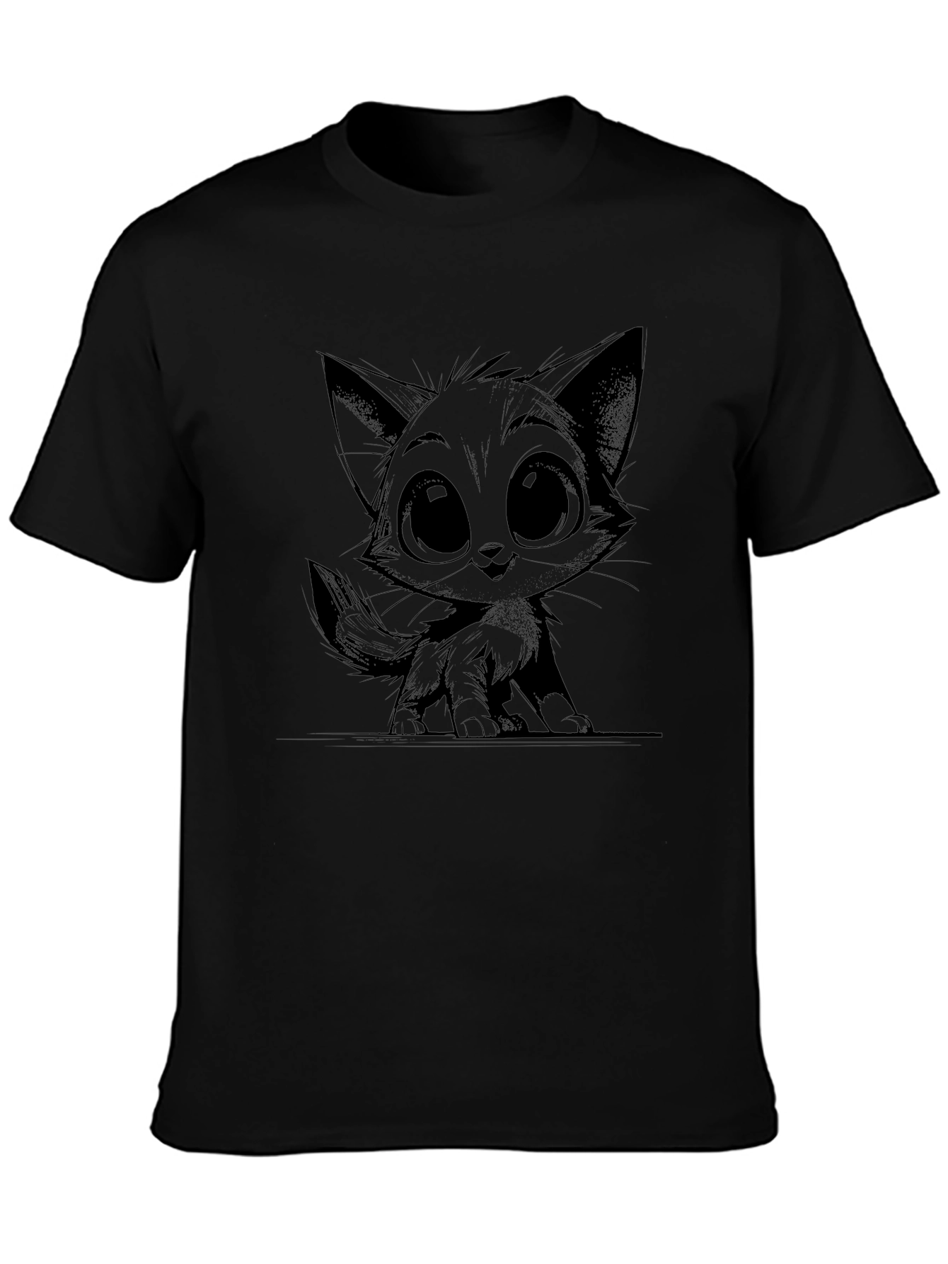 Black Cat Graphic Tee - Unisex Style
