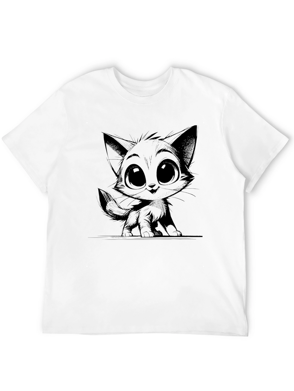 Black Cat Graphic Tee - Unisex Style