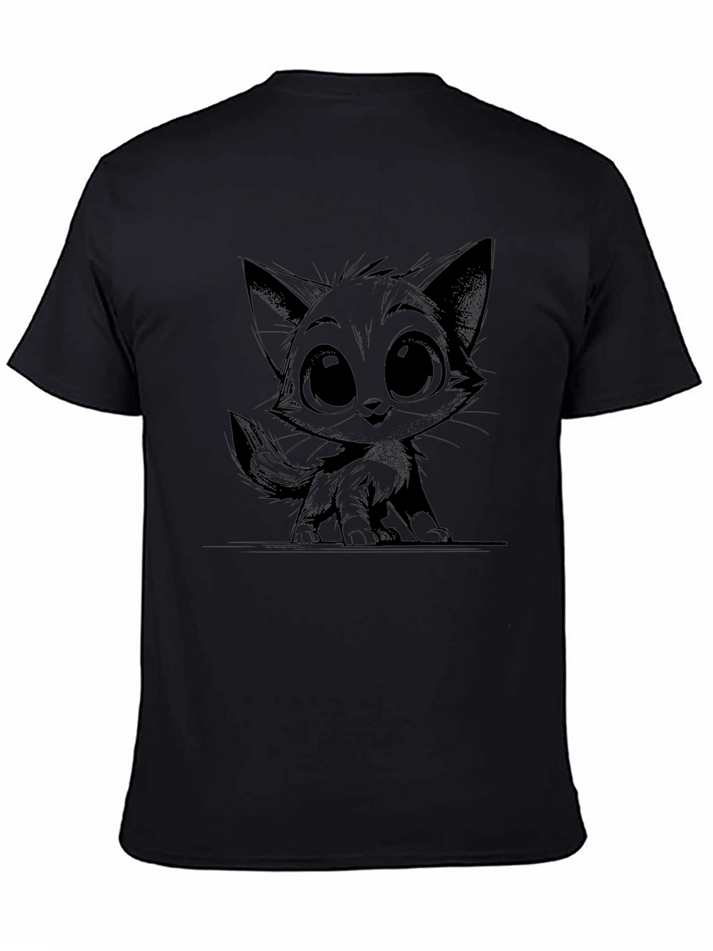 Black Cat Graphic Tee - Unisex Style