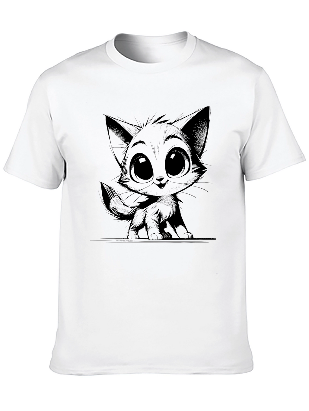 Black Cat Graphic Tee - Unisex Style