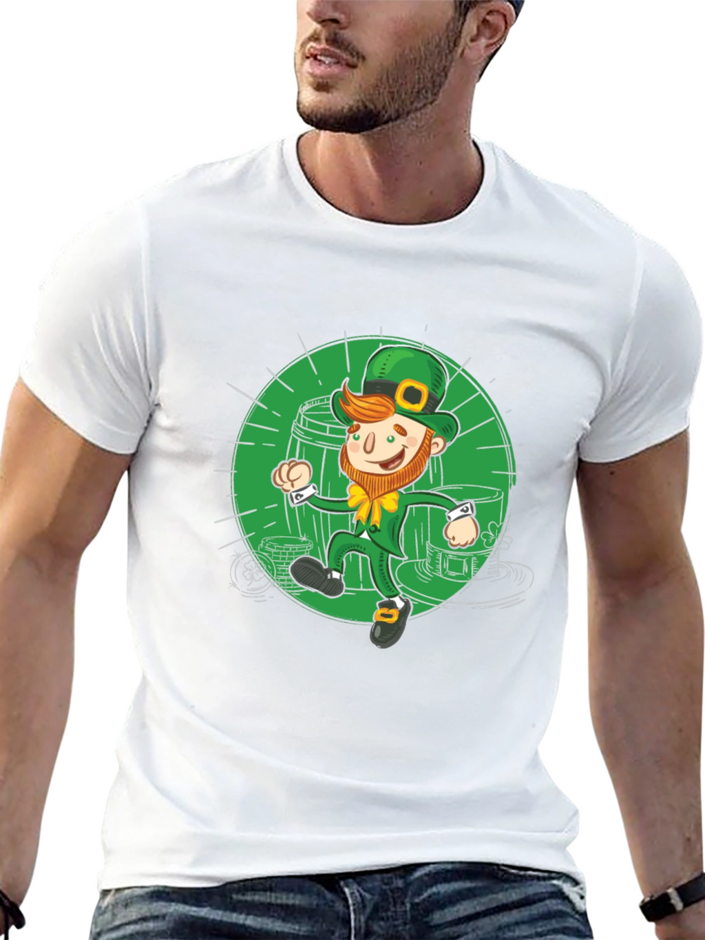 St. Patricks Day Leprechaun Graphic Tee