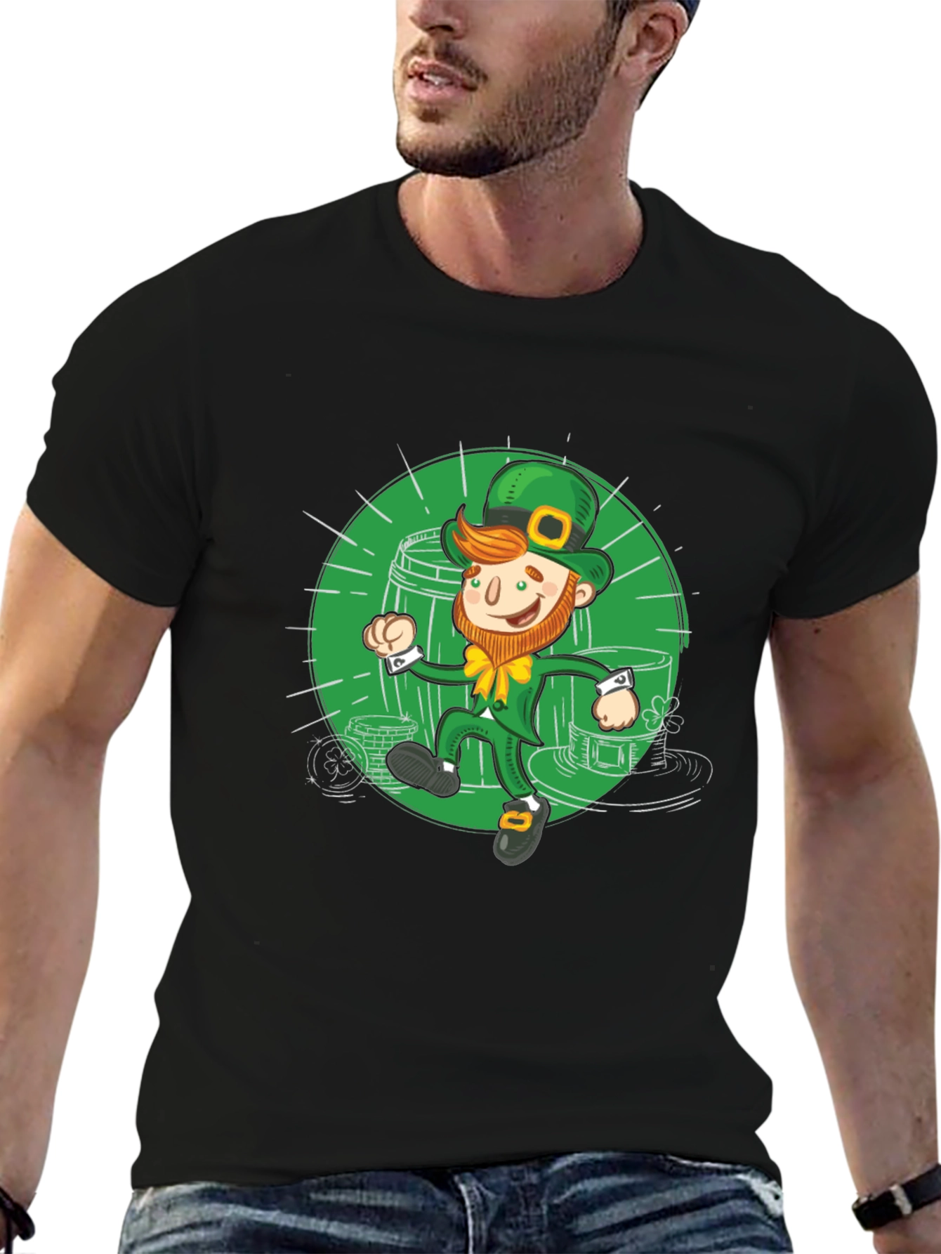 St. Patricks Day Leprechaun Graphic Tee