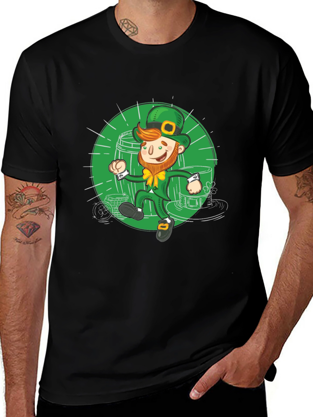 St. Patricks Day Leprechaun Graphic Tee