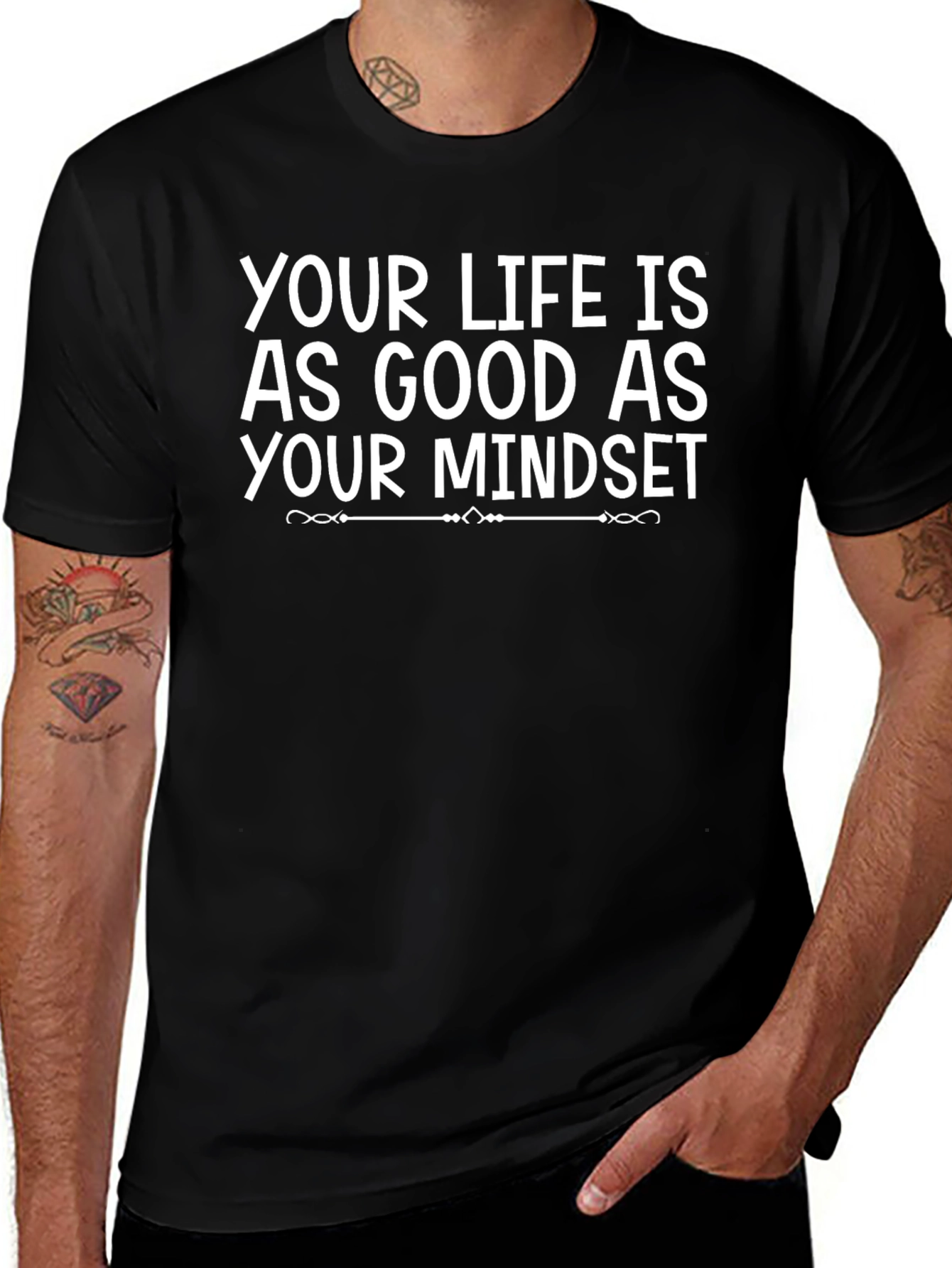 Motivational Mindset T-Shirt - Black