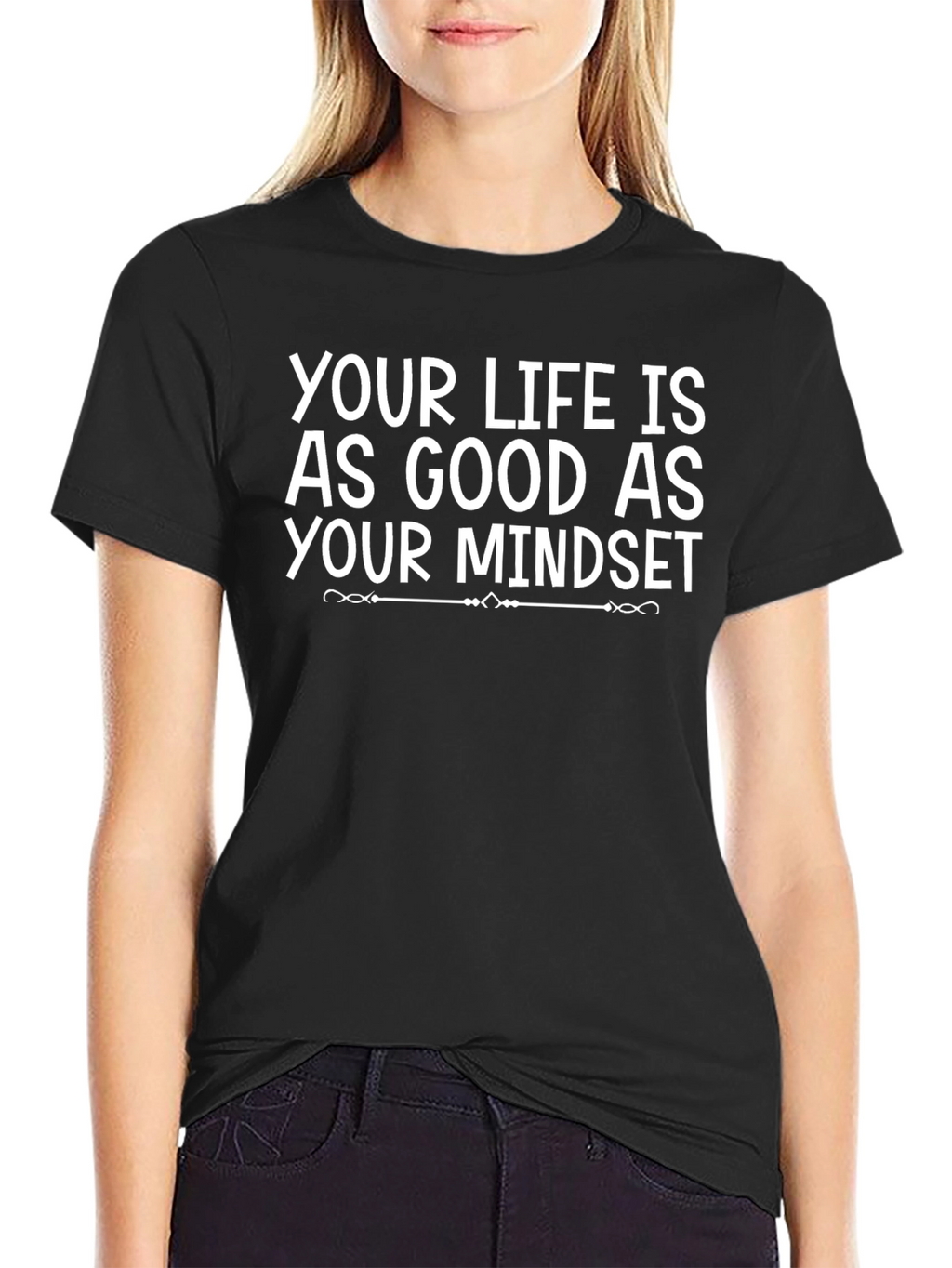 Motivational Mindset T-Shirt - Black