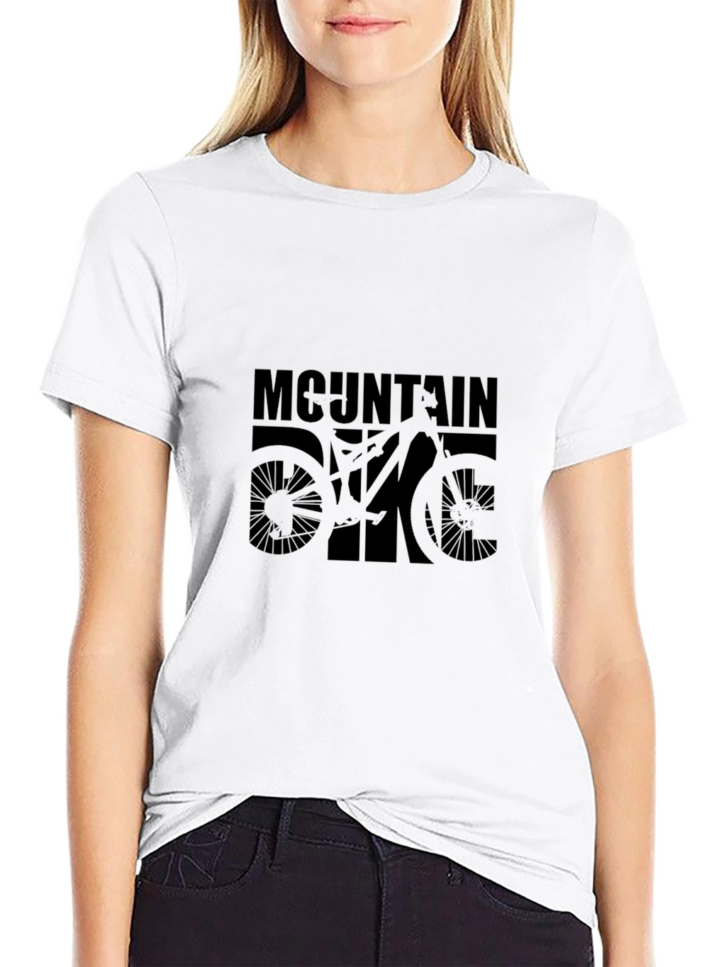 Mountain Bike Graphic T-Shirt - Black