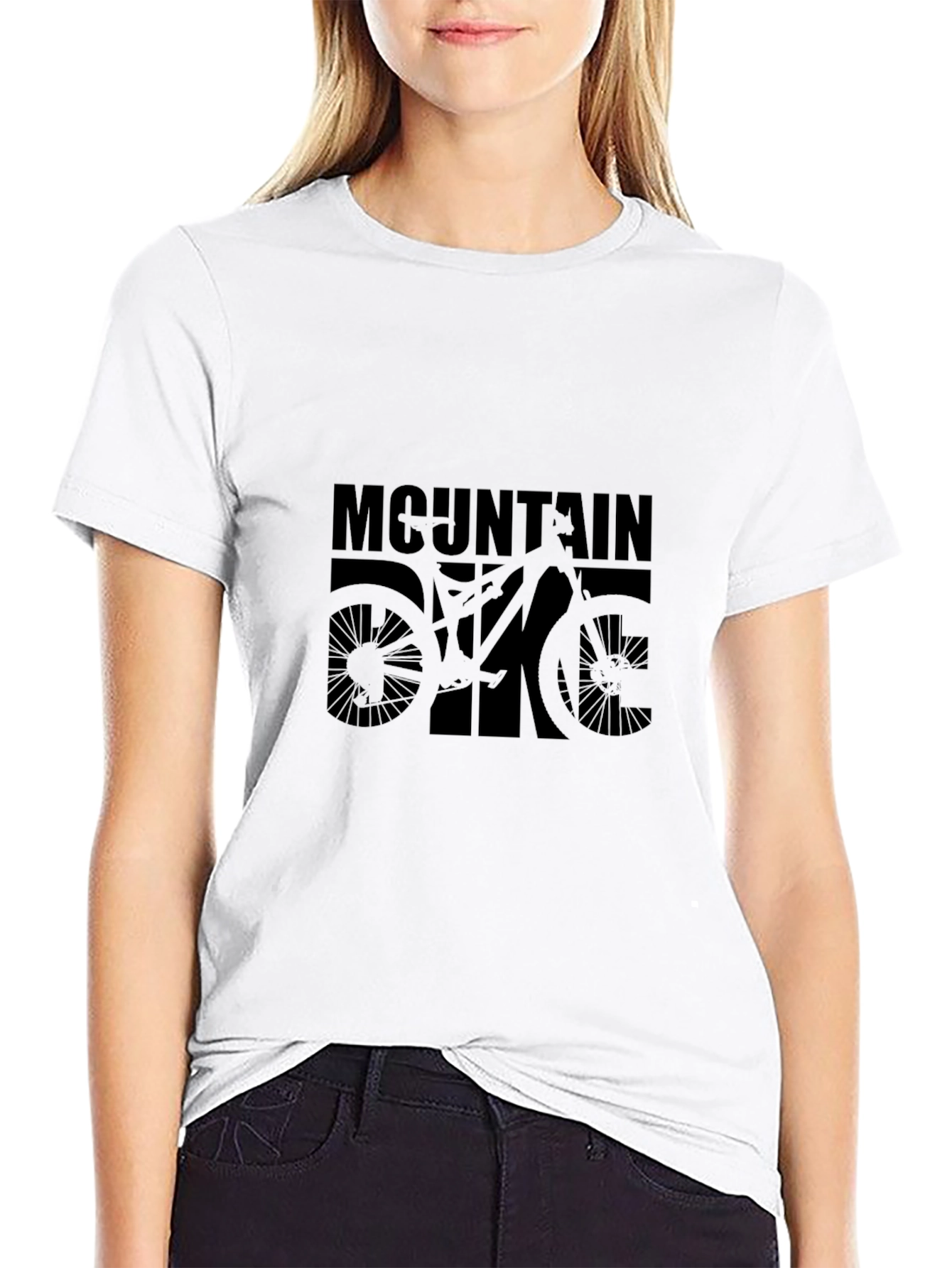 Mountain Bike Graphic T-Shirt - Black