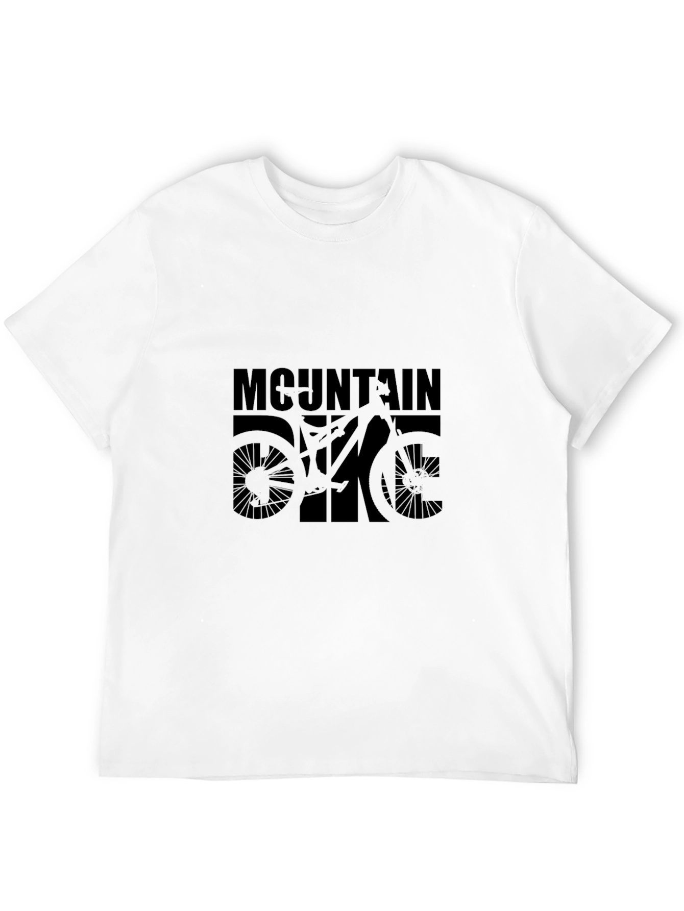 Mountain Bike Graphic T-Shirt - Black