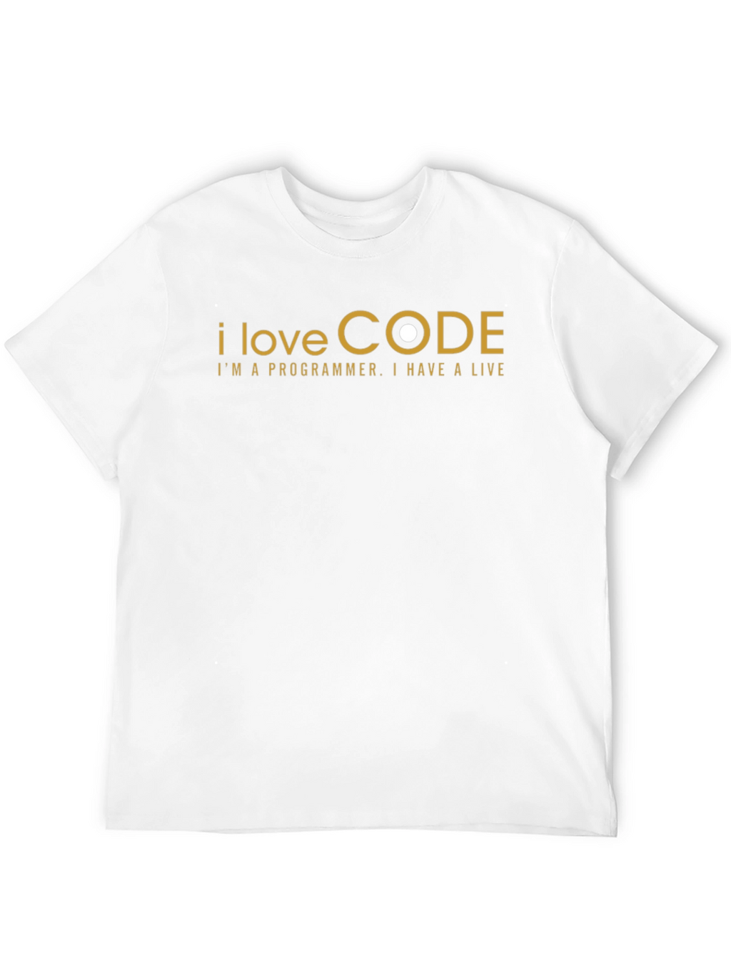 I Love Code Programmer T-Shirt - Black