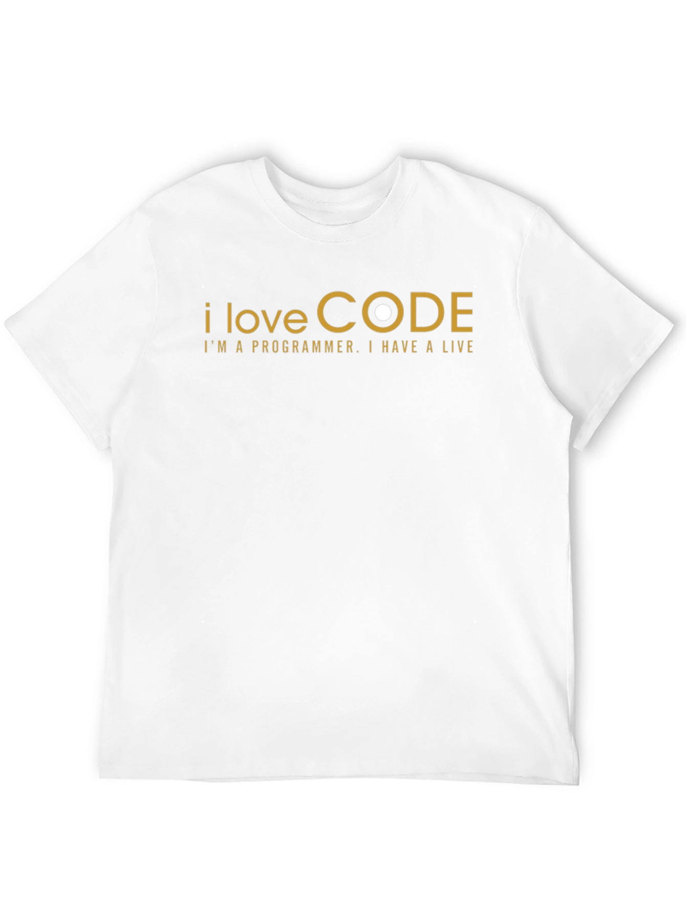 I Love Code Programmer T-Shirt - Black