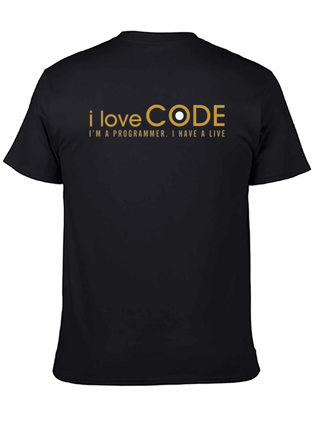 I Love Code Programmer T-Shirt - Black