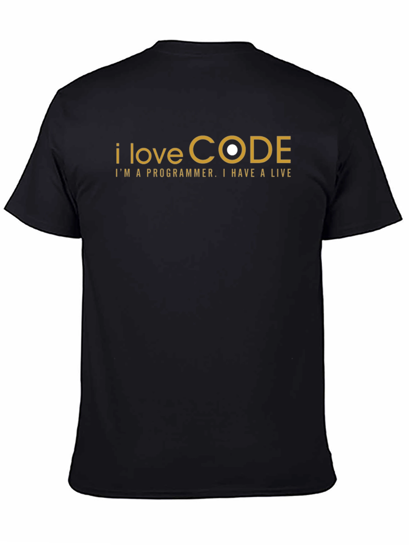 I Love Code Programmer T-Shirt - Black