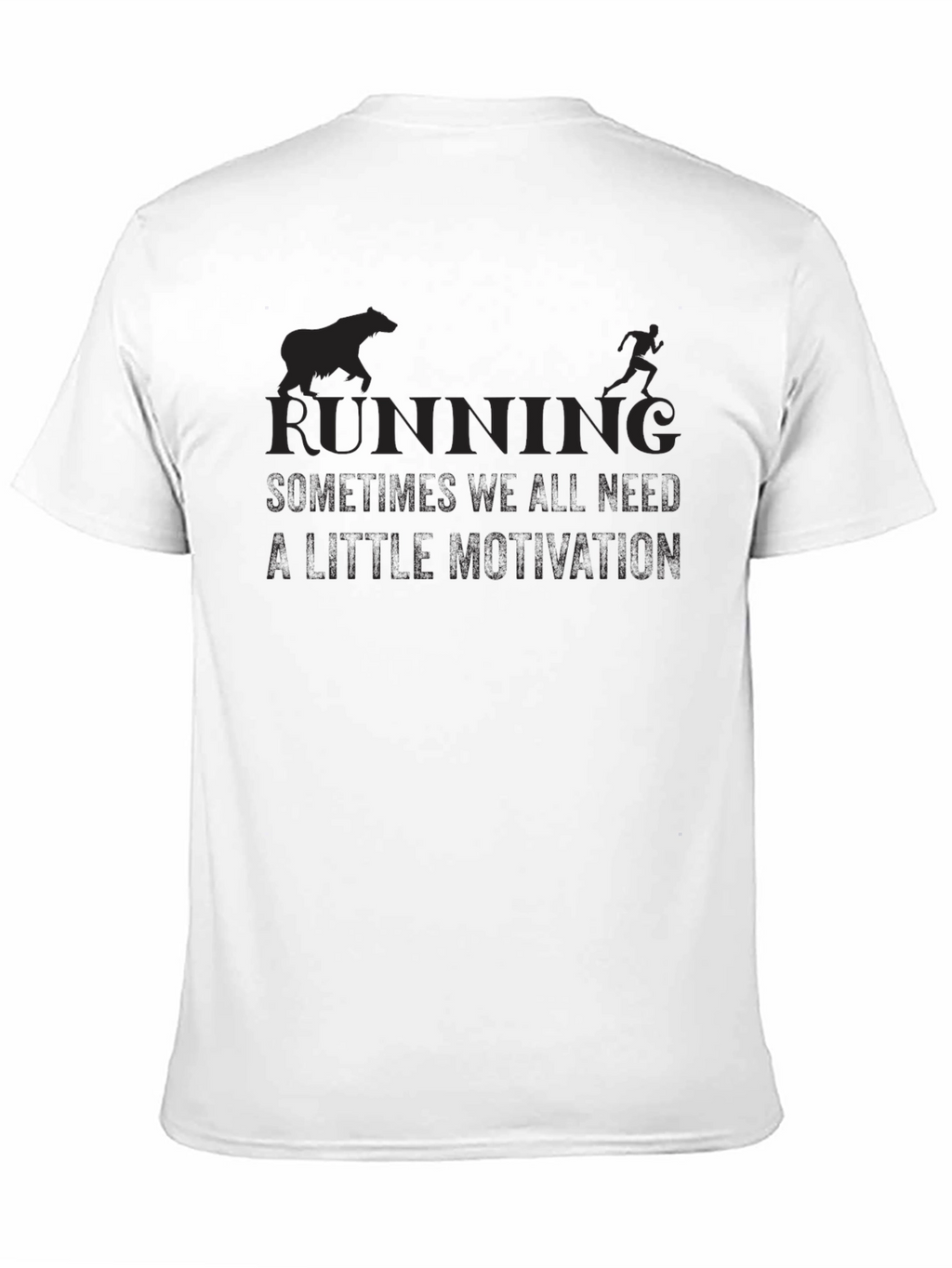 Running Motivation Black T-Shirt