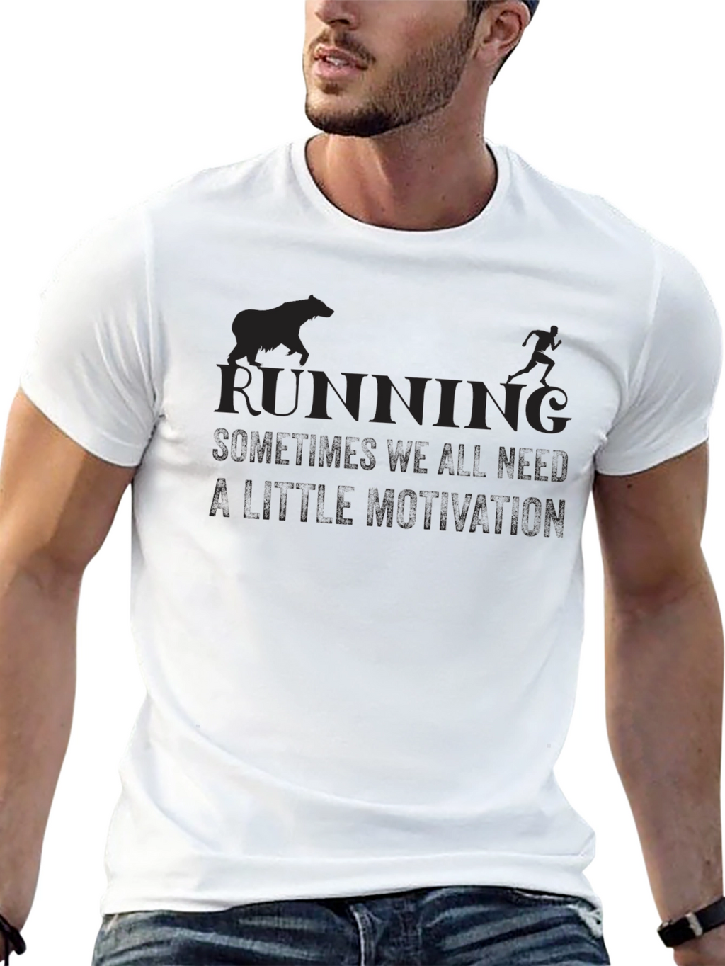 Running Motivation Black T-Shirt