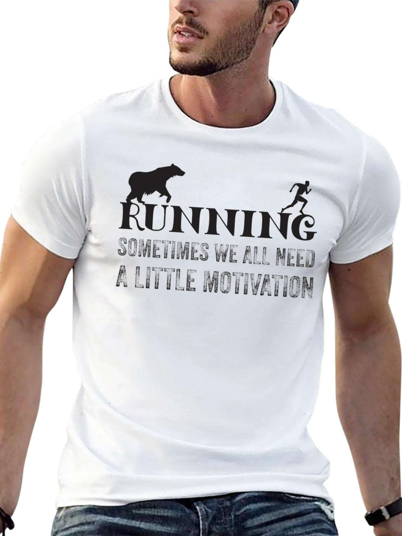 Running Motivation Black T-Shirt
