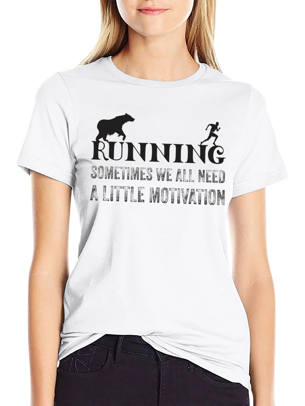 Running Motivation Black T-Shirt