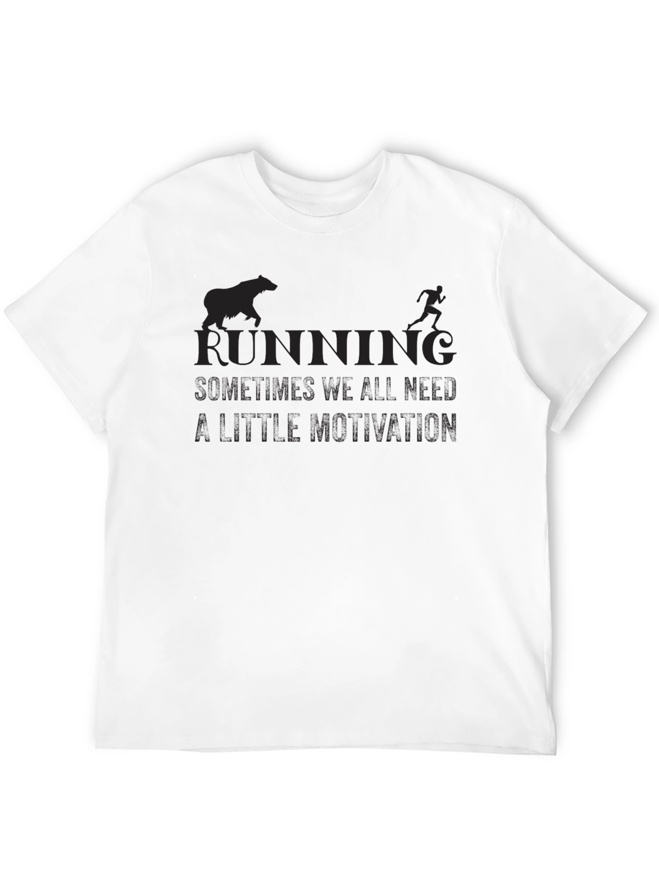 Running Motivation Black T-Shirt