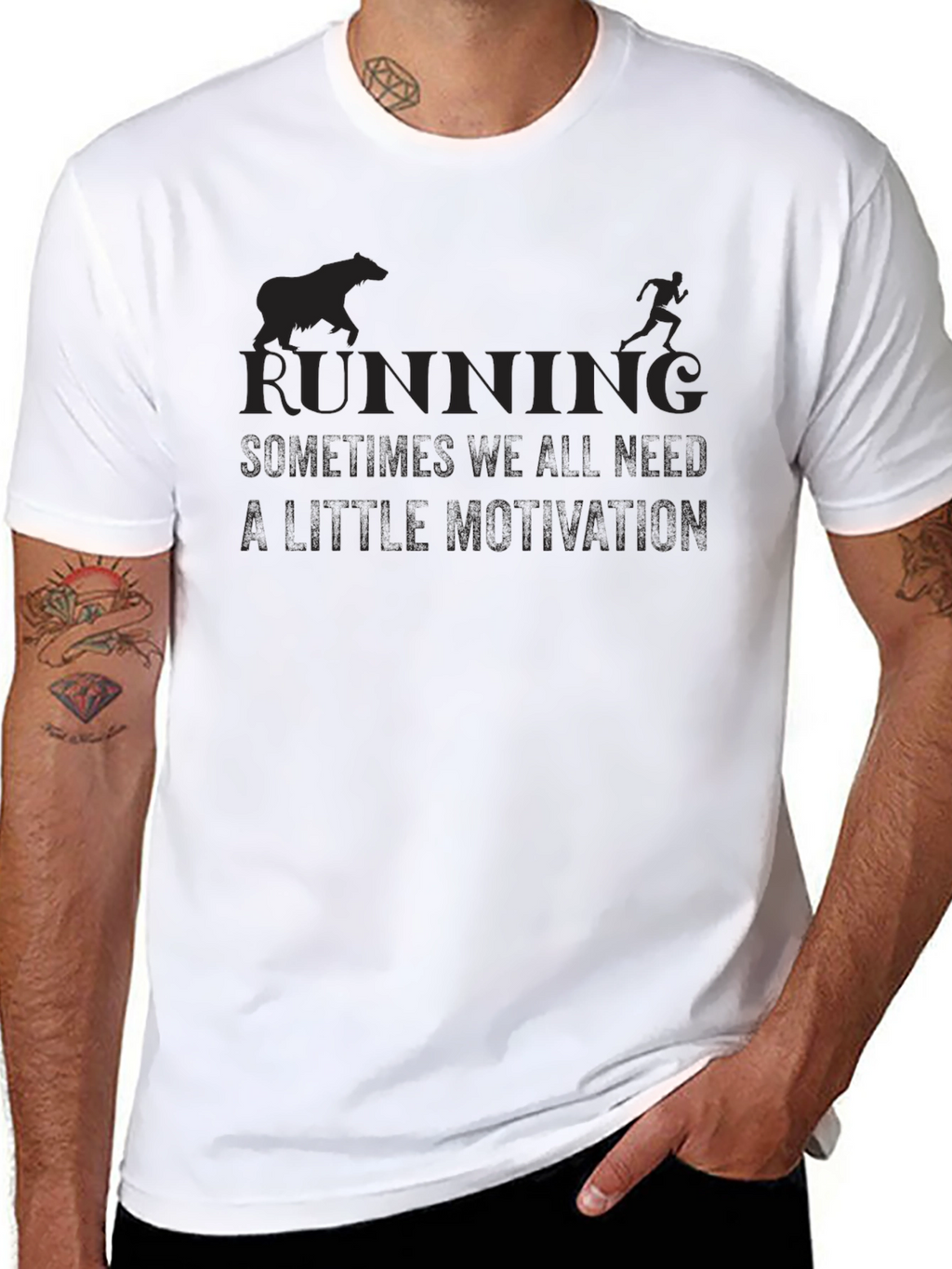 Running Motivation Black T-Shirt