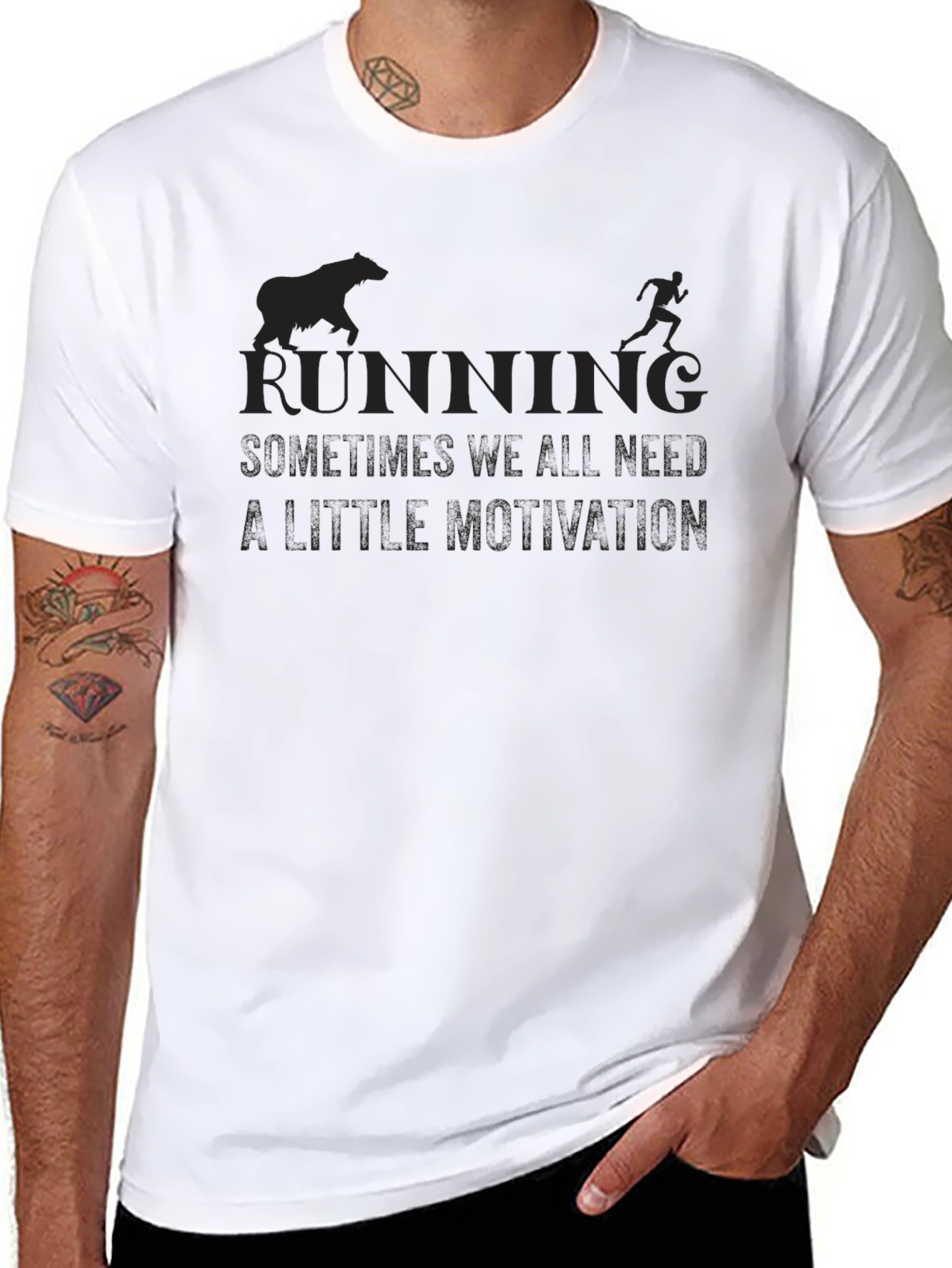 Running Motivation Black T-Shirt