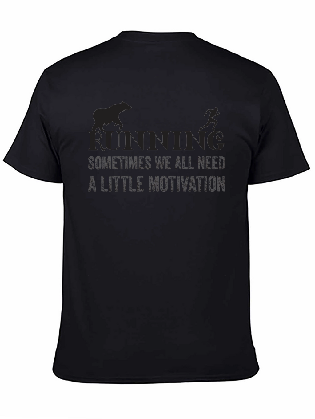 Running Motivation Black T-Shirt