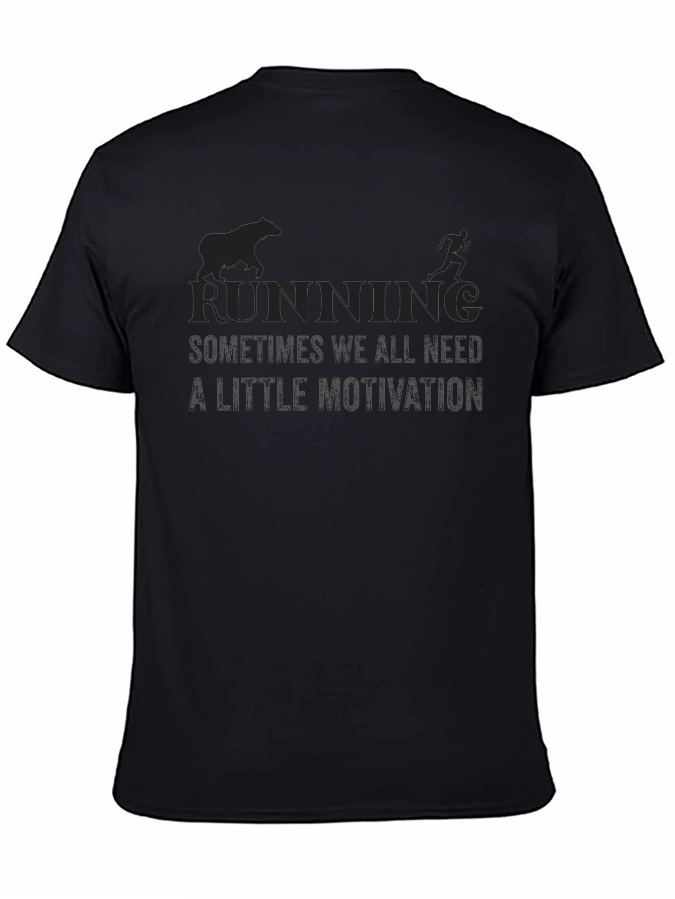 Running Motivation Black T-Shirt