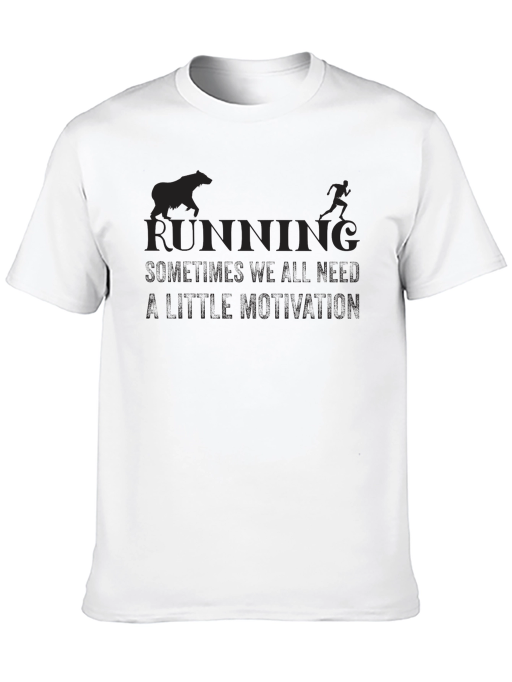 Running Motivation Black T-Shirt