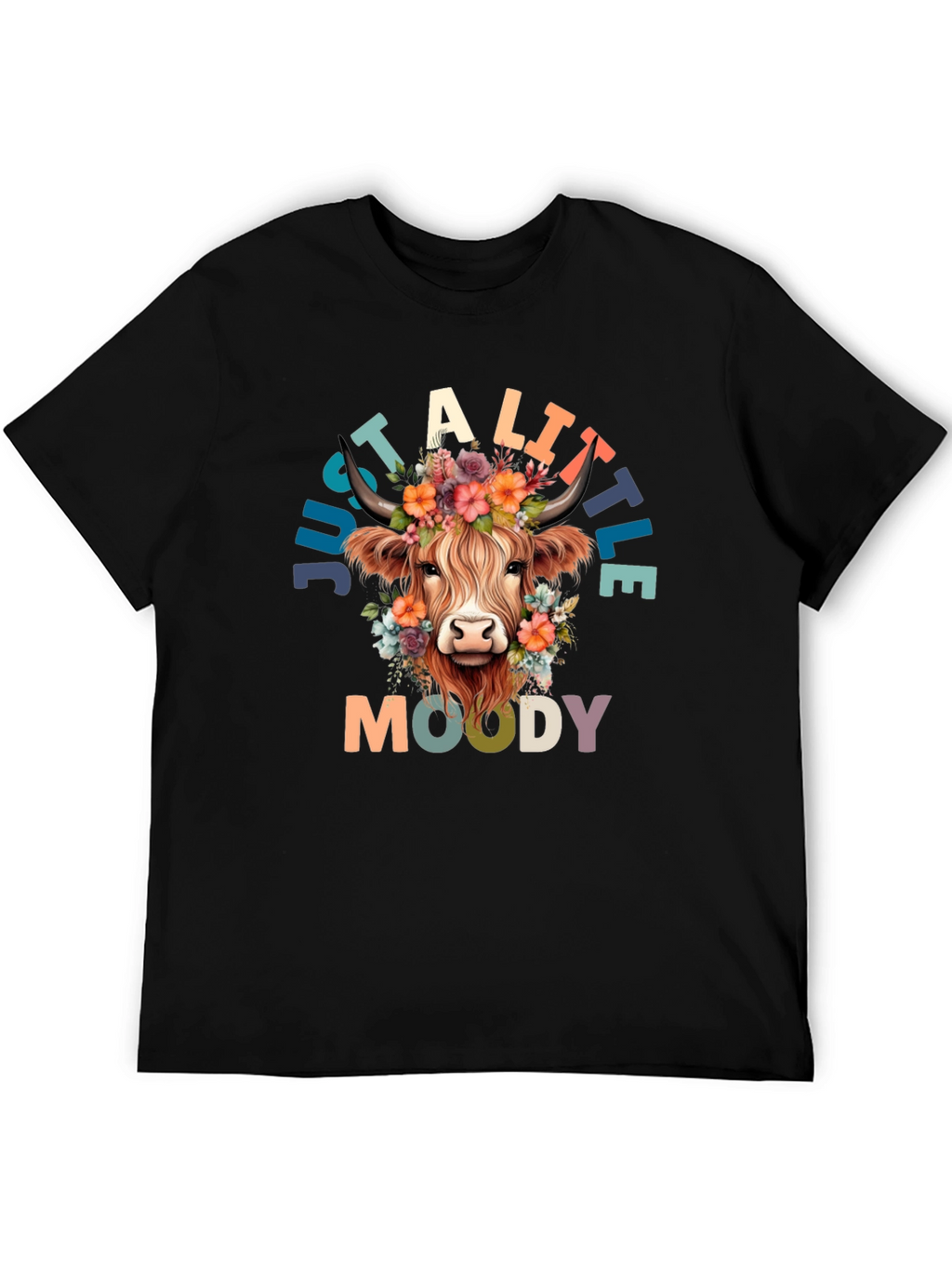 Just a Little Moody Cow Graphic Tee