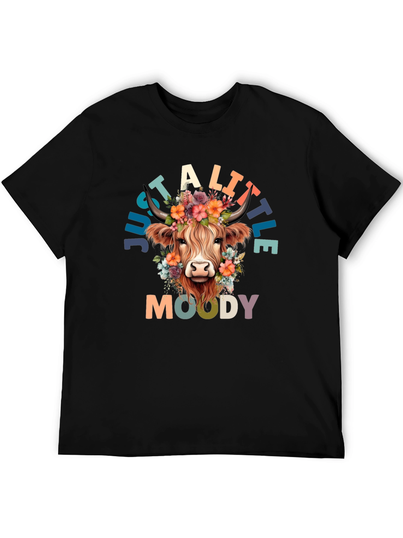 Just a Little Moody Cow Graphic Tee