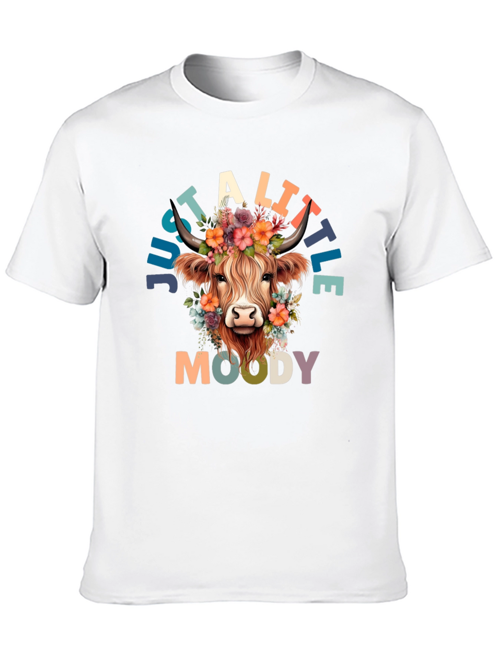 Just a Little Moody Cow Graphic Tee