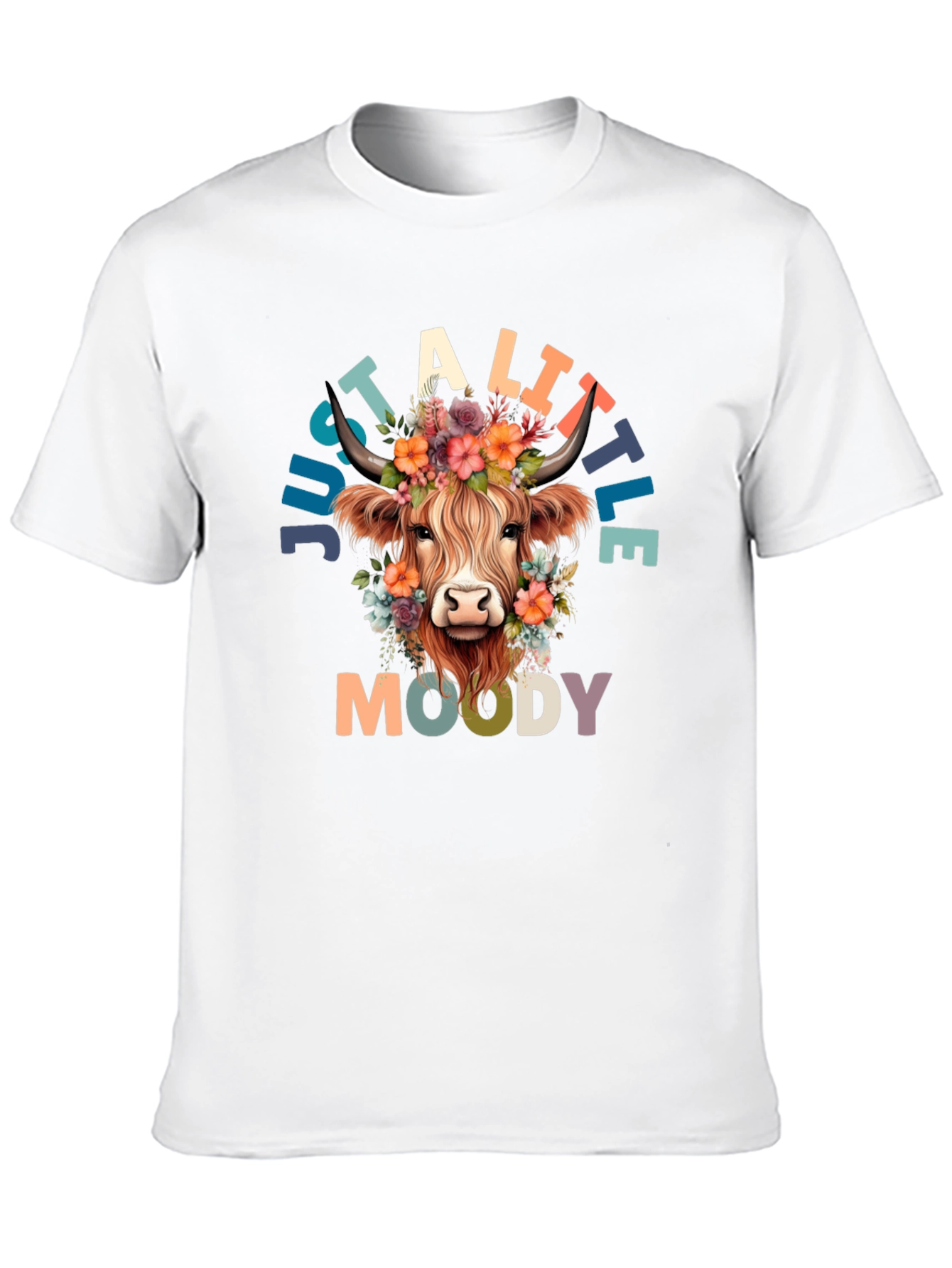 Just a Little Moody Cow Graphic Tee