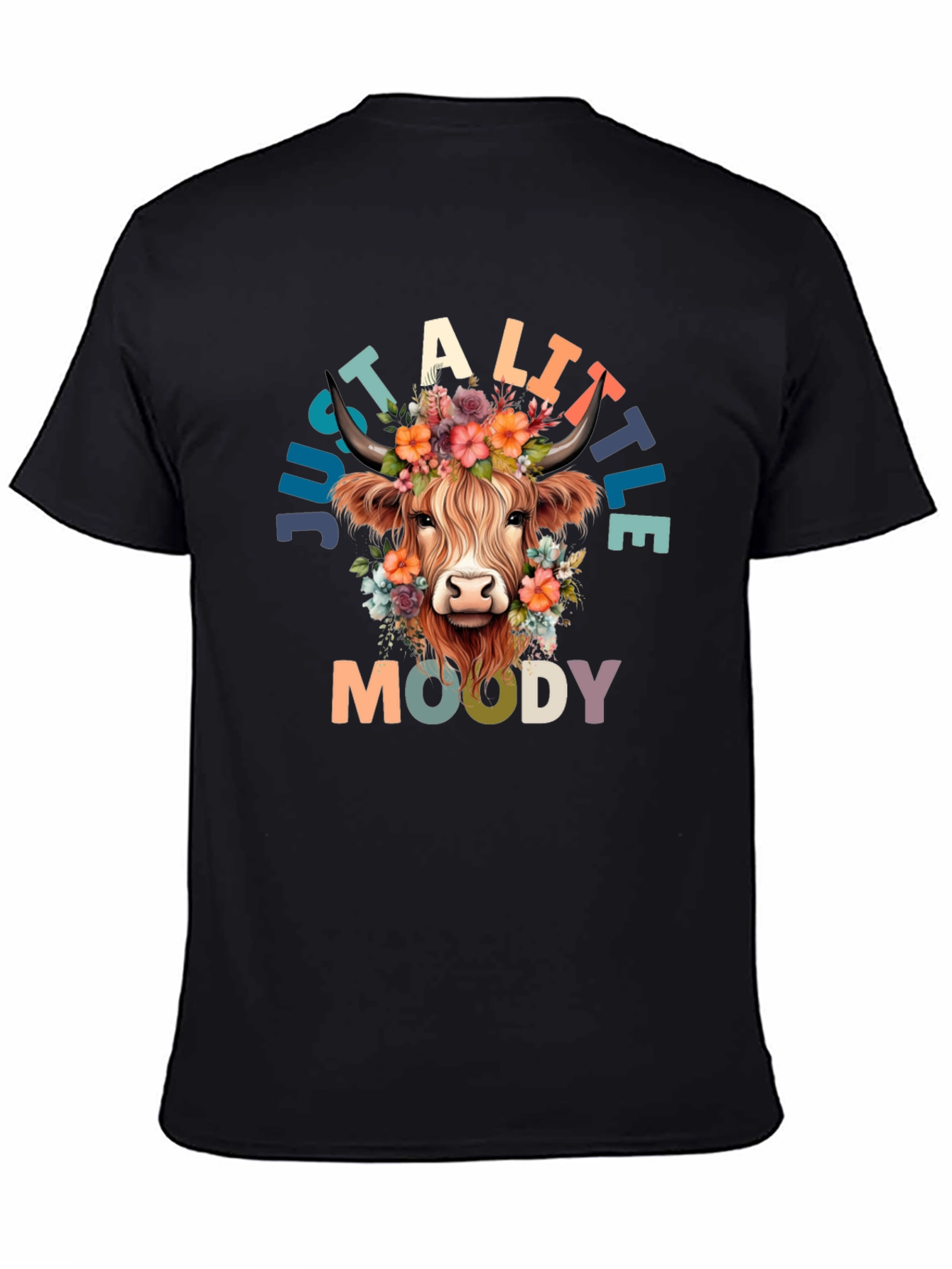 Just a Little Moody Cow Graphic Tee