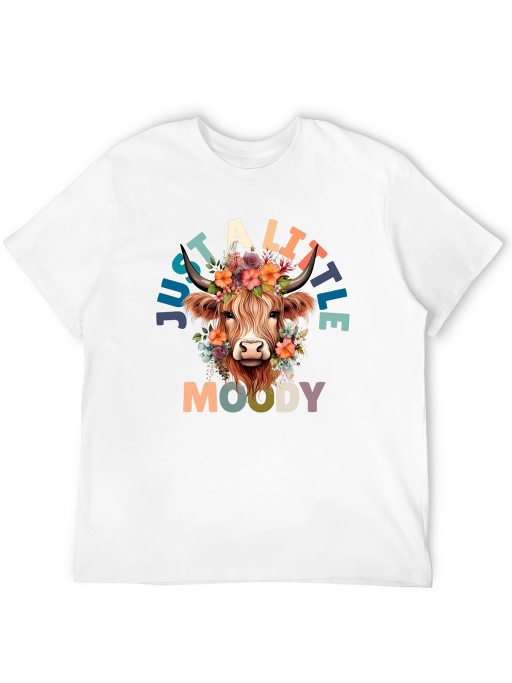 Just a Little Moody Cow Graphic Tee