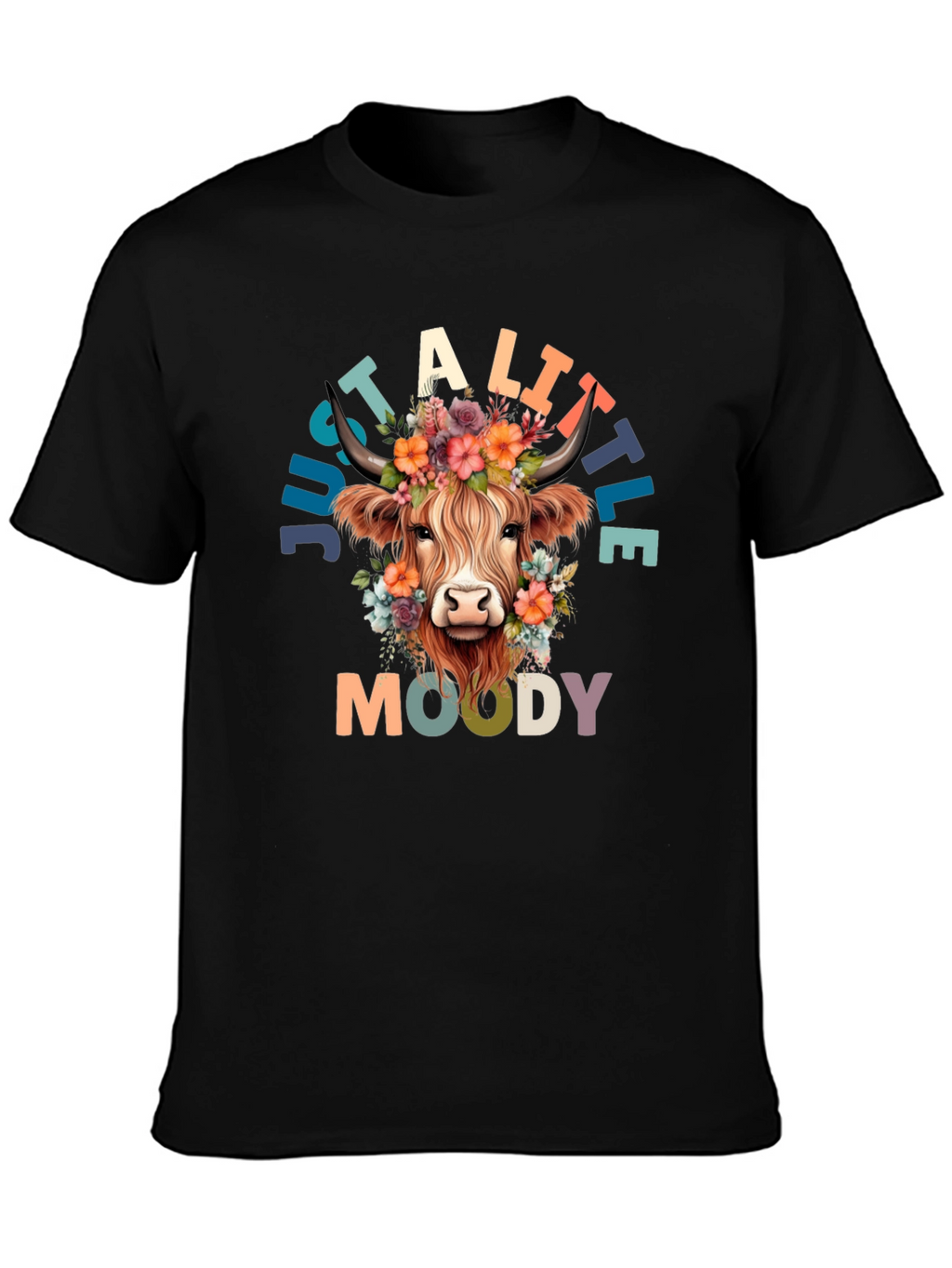 Just a Little Moody Cow Graphic Tee