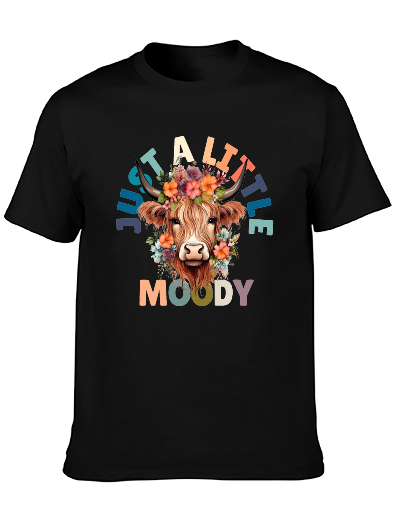 Just a Little Moody Cow Graphic Tee