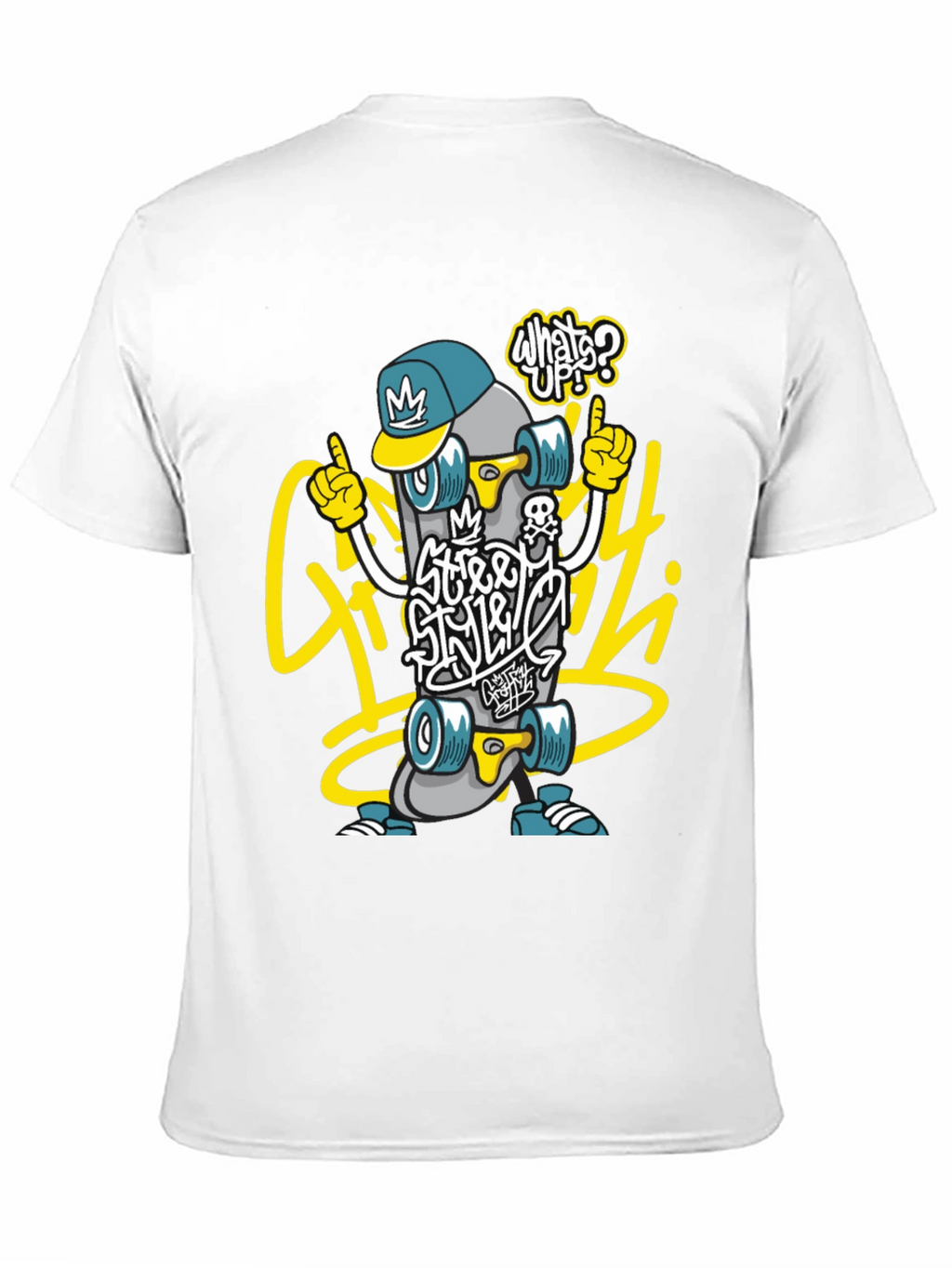 Street Style Skateboard Graphic Tee