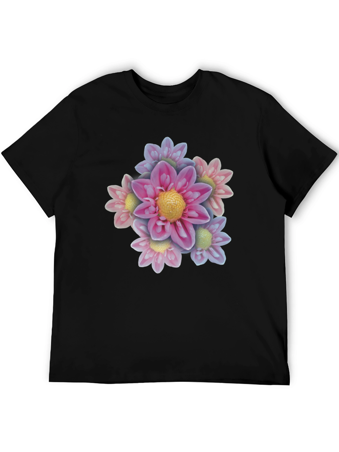 Floral Bouquet Black T-Shirt