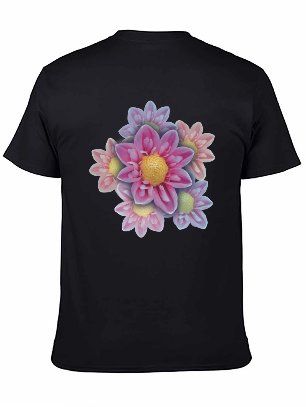 Floral Bouquet Black T-Shirt