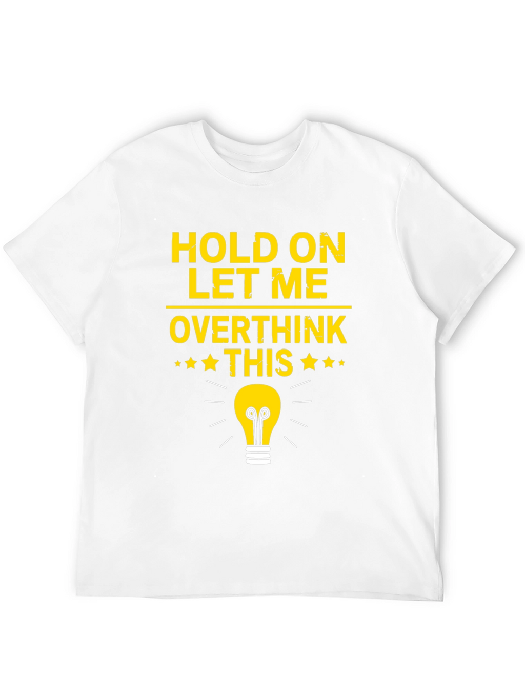 Overthink This T-Shirt - Light Bulb Graphic Tee