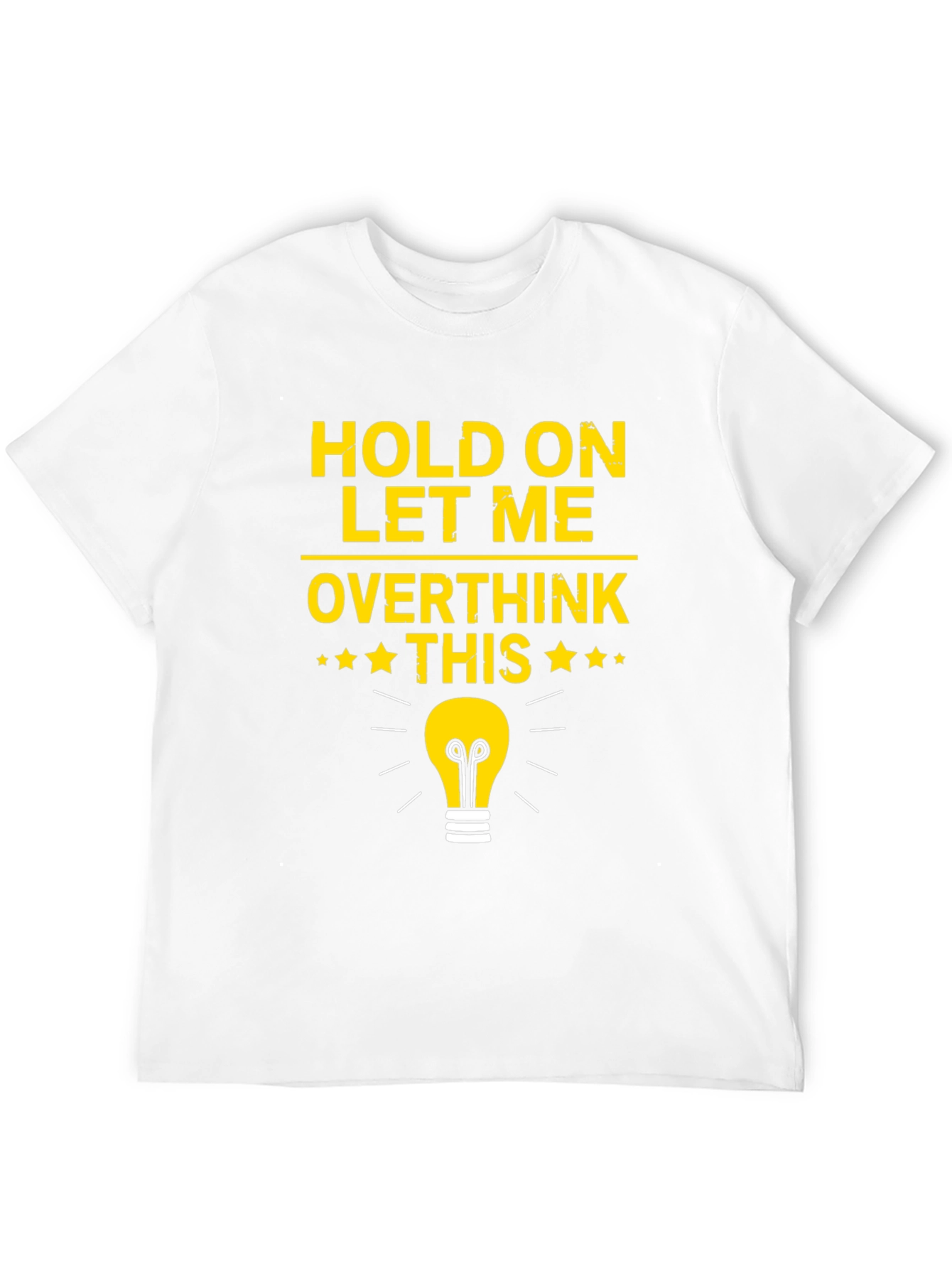 Overthink This T-Shirt - Light Bulb Graphic Tee