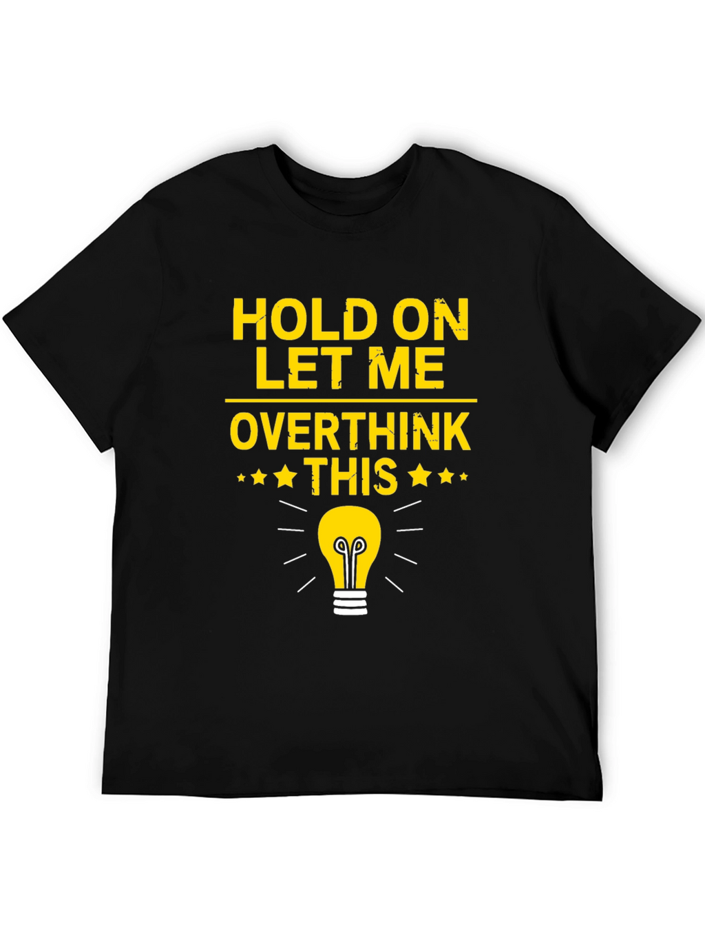 Overthink This T-Shirt - Light Bulb Graphic Tee