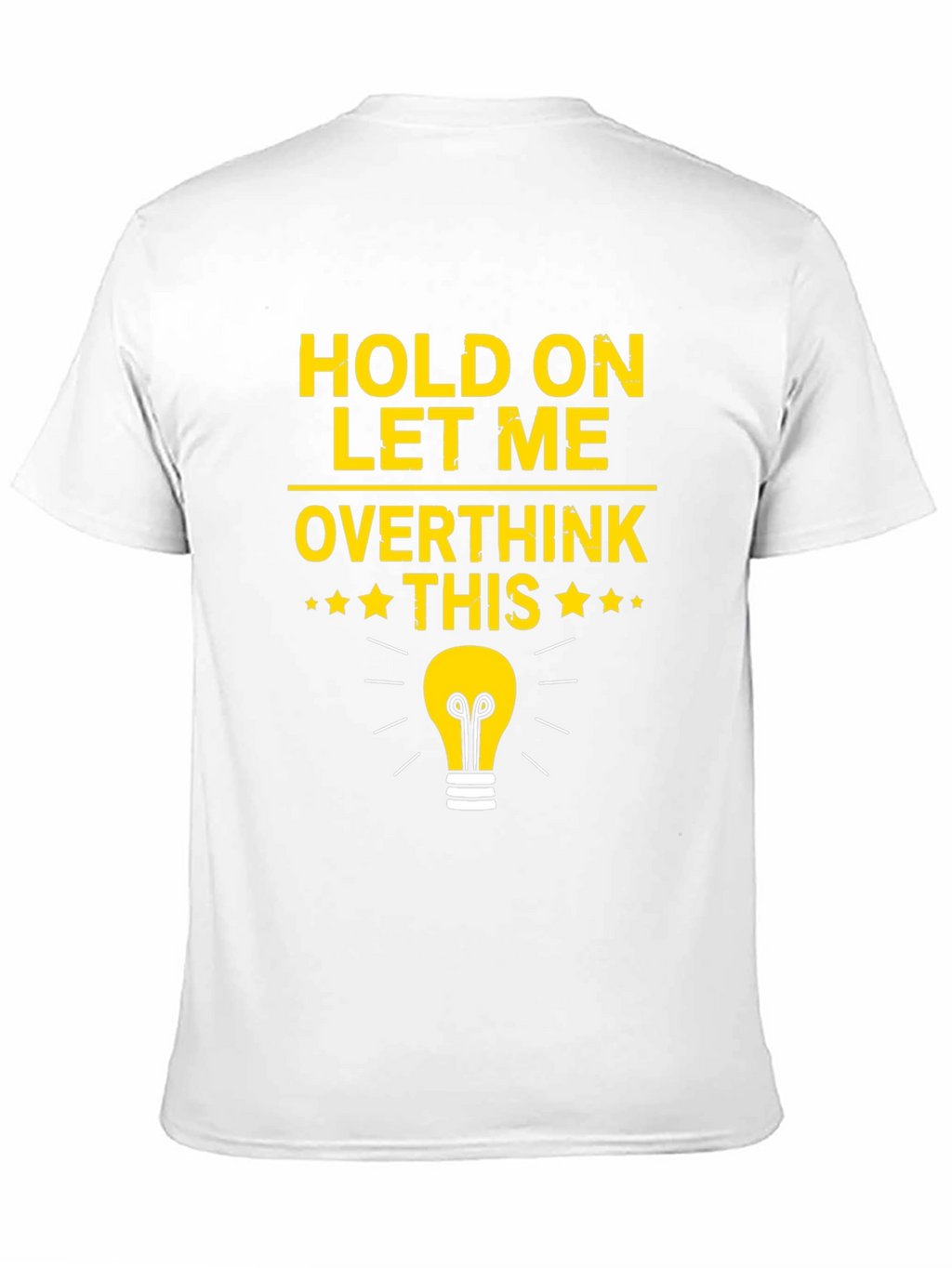 Overthink This T-Shirt - Light Bulb Graphic Tee