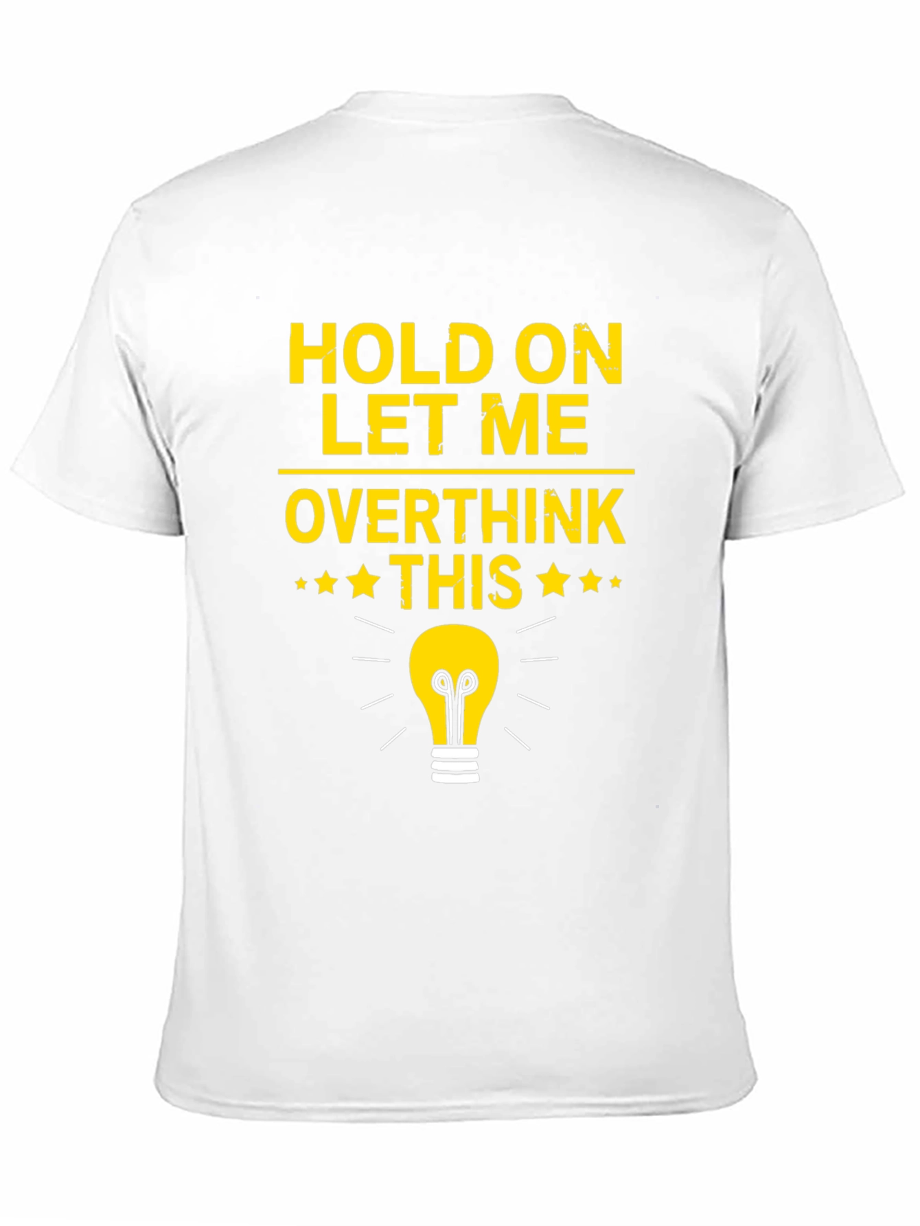 Overthink This T-Shirt - Light Bulb Graphic Tee