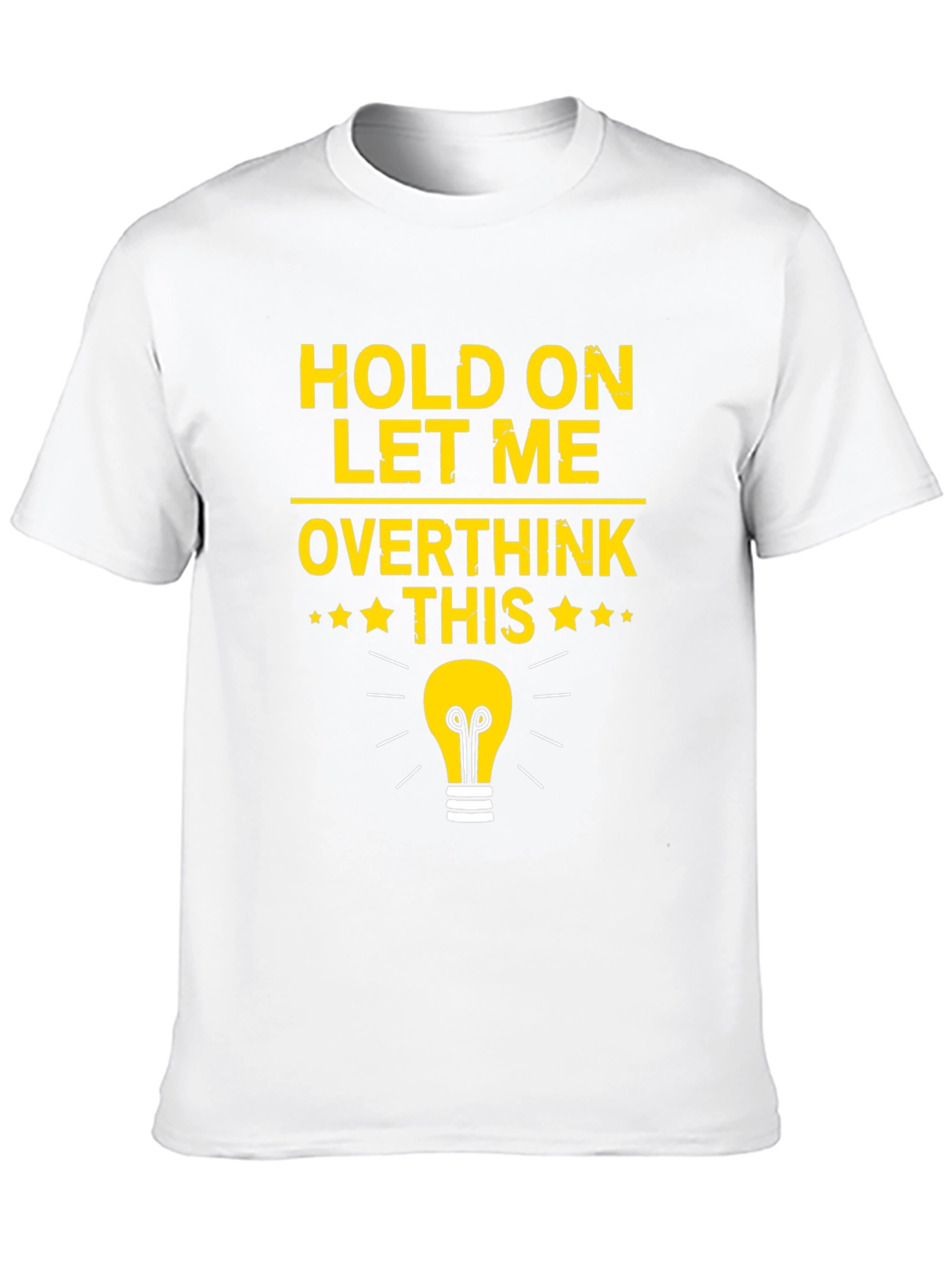 Overthink This T-Shirt - Light Bulb Graphic Tee