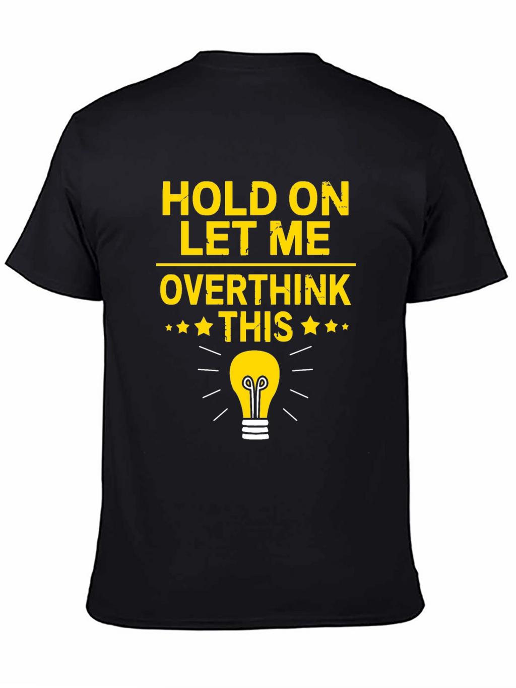 Overthink This T-Shirt - Light Bulb Graphic Tee