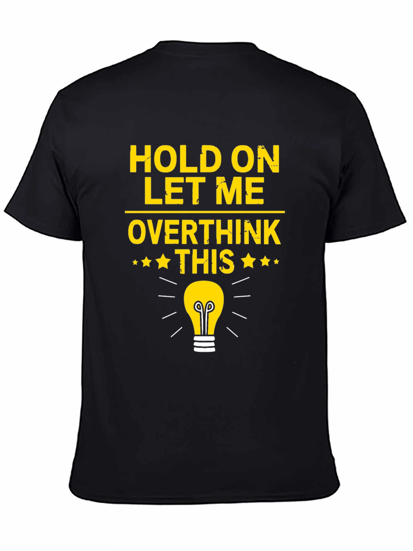 Overthink This T-Shirt - Light Bulb Graphic Tee