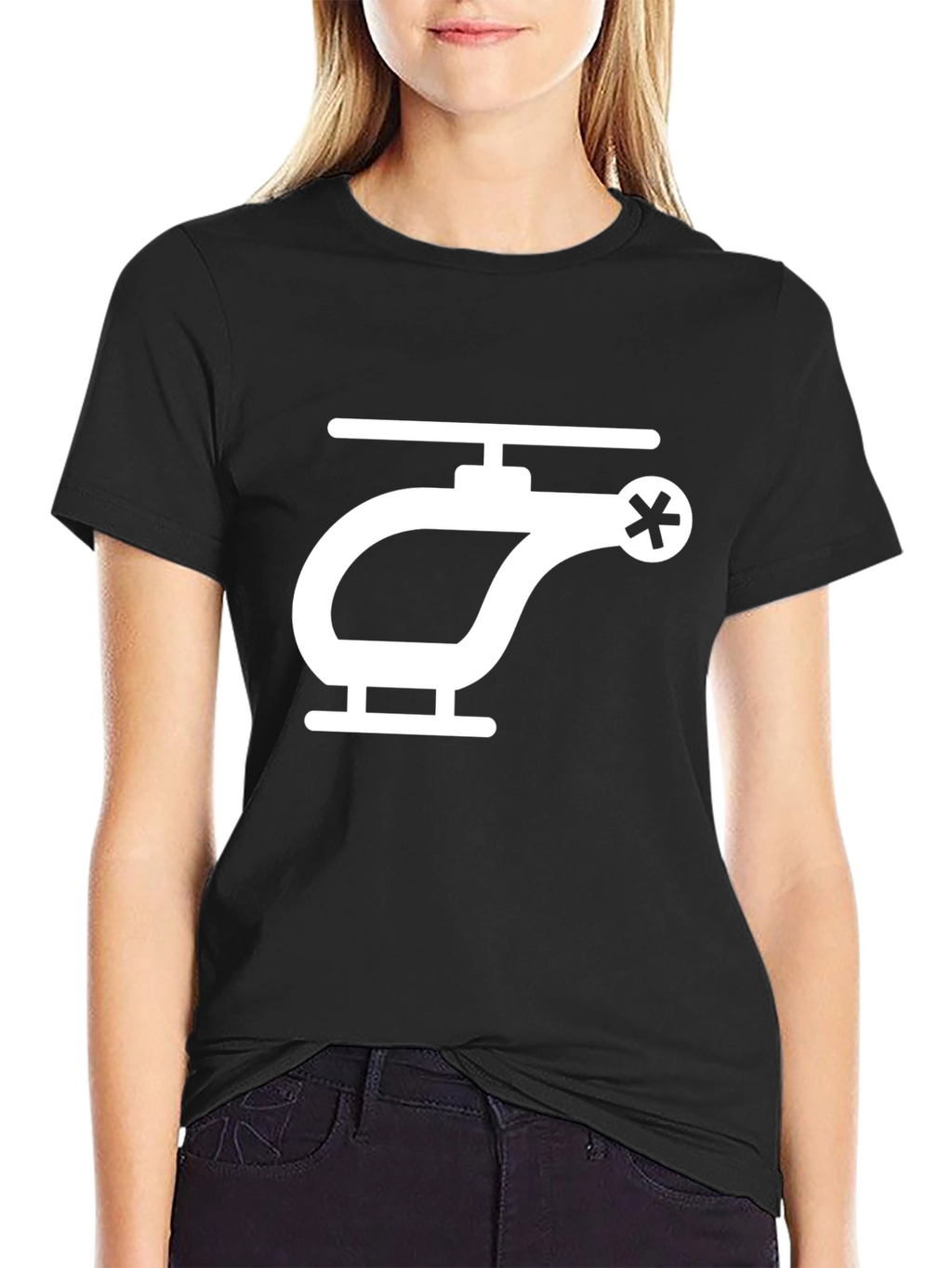 Helicopter Graphic Tee - Unique Design