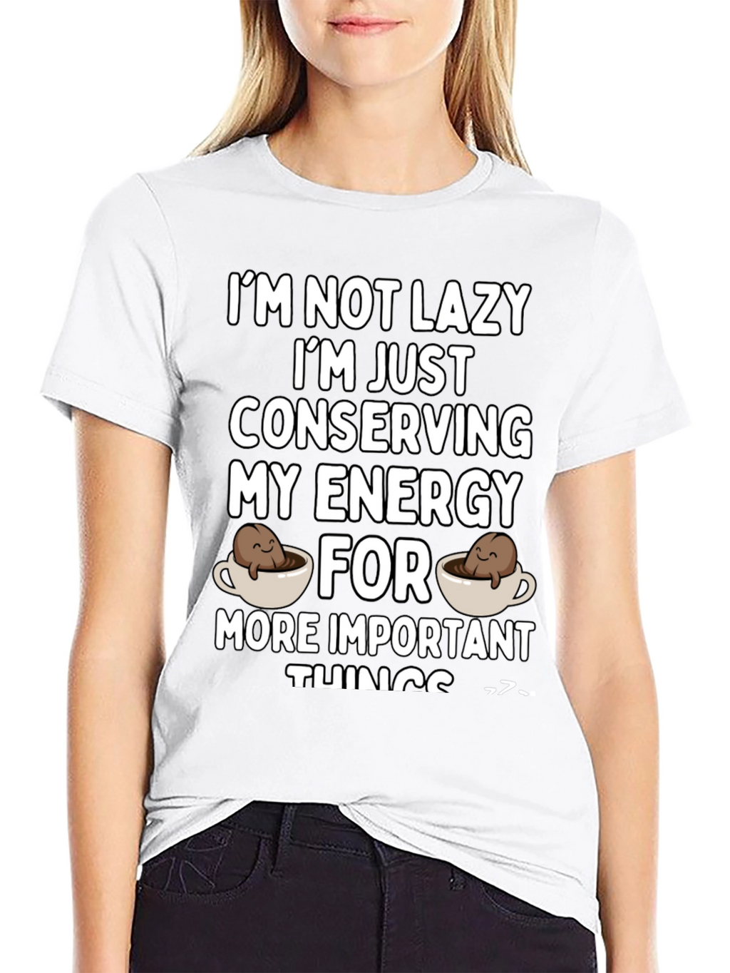 Funny Conserving Energy Coffee T-Shirt