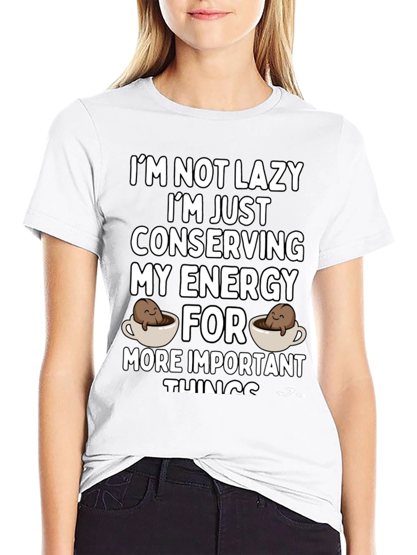 Funny Conserving Energy Coffee T-Shirt